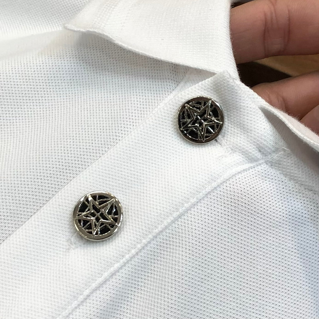 BURBERRY 2024 Early Spring Men’s Polo Shirt with Embroidered Knight Logo