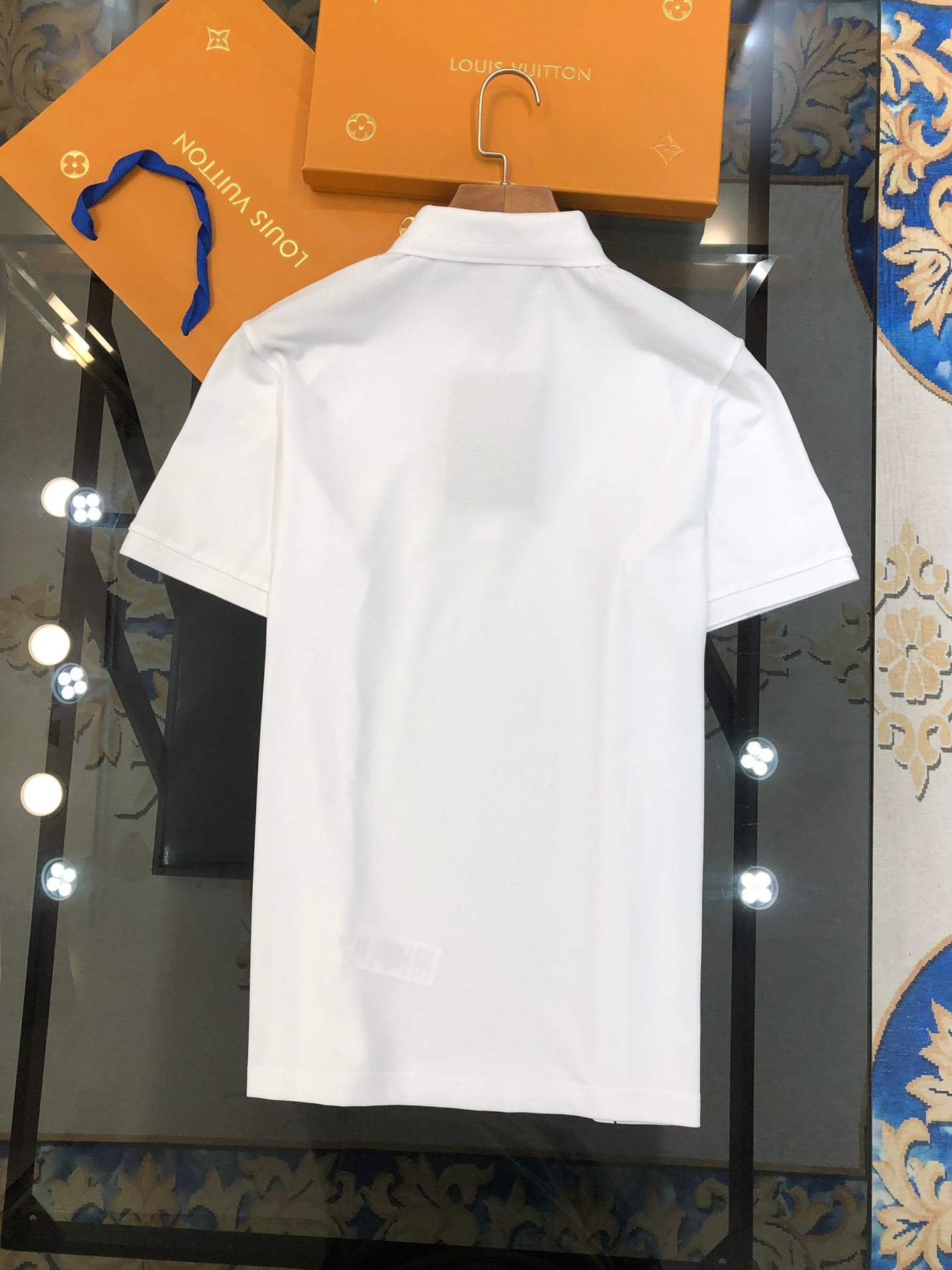 BURBERRY 2024 Early Spring Men’s Polo Shirt with Embroidered Knight Logo