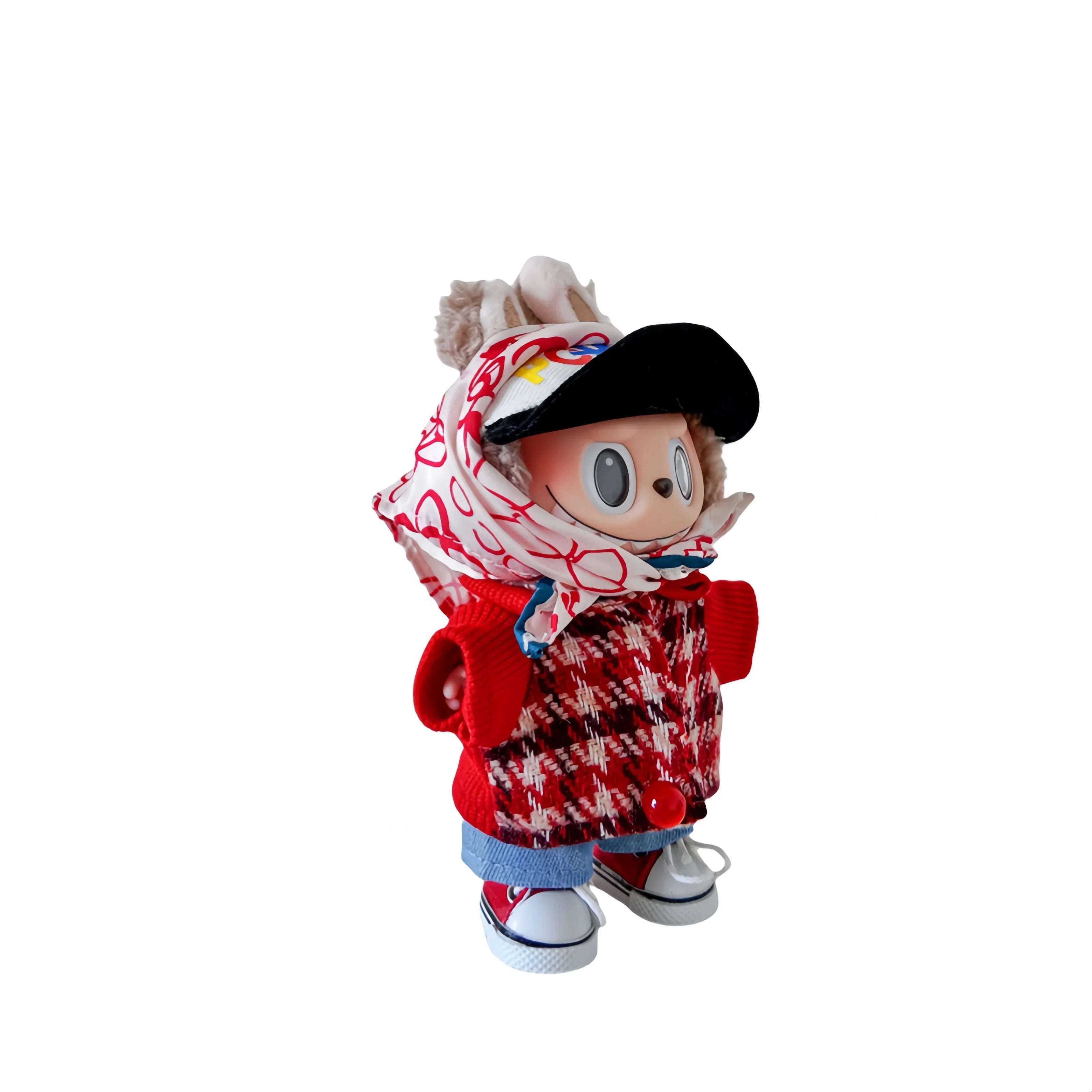 Labubu Doll Costume GD Same Set – 6-Piece G-Dragon Concert Style Outfit for 17cm Dolls - INNZEA OFFICIAL