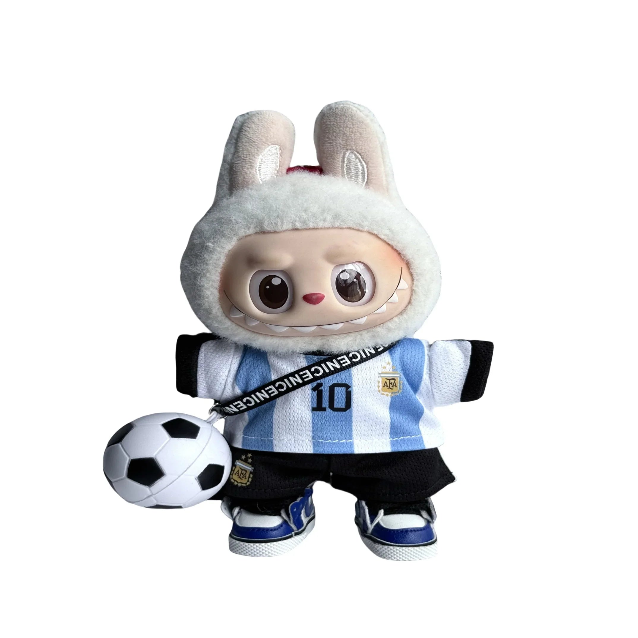 Pop Mart 17cm Labubu Doll Clothes – Soccer & Basketball Sports Uniform Set – Fits Gen 1/2/3 (Clothes Only, Doll Not Included)-04 - INNZEA OFFICIAL