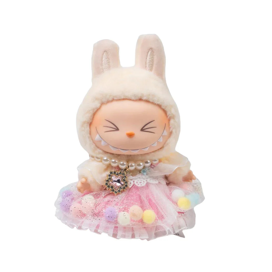 Pop Mart Labubu Doll Clothes – Macaron-Style Skirt & Accessories Set for Sitting Party Series (Fits Gen 1/2, Doll Not Included) - INNZEA OFFICIAL