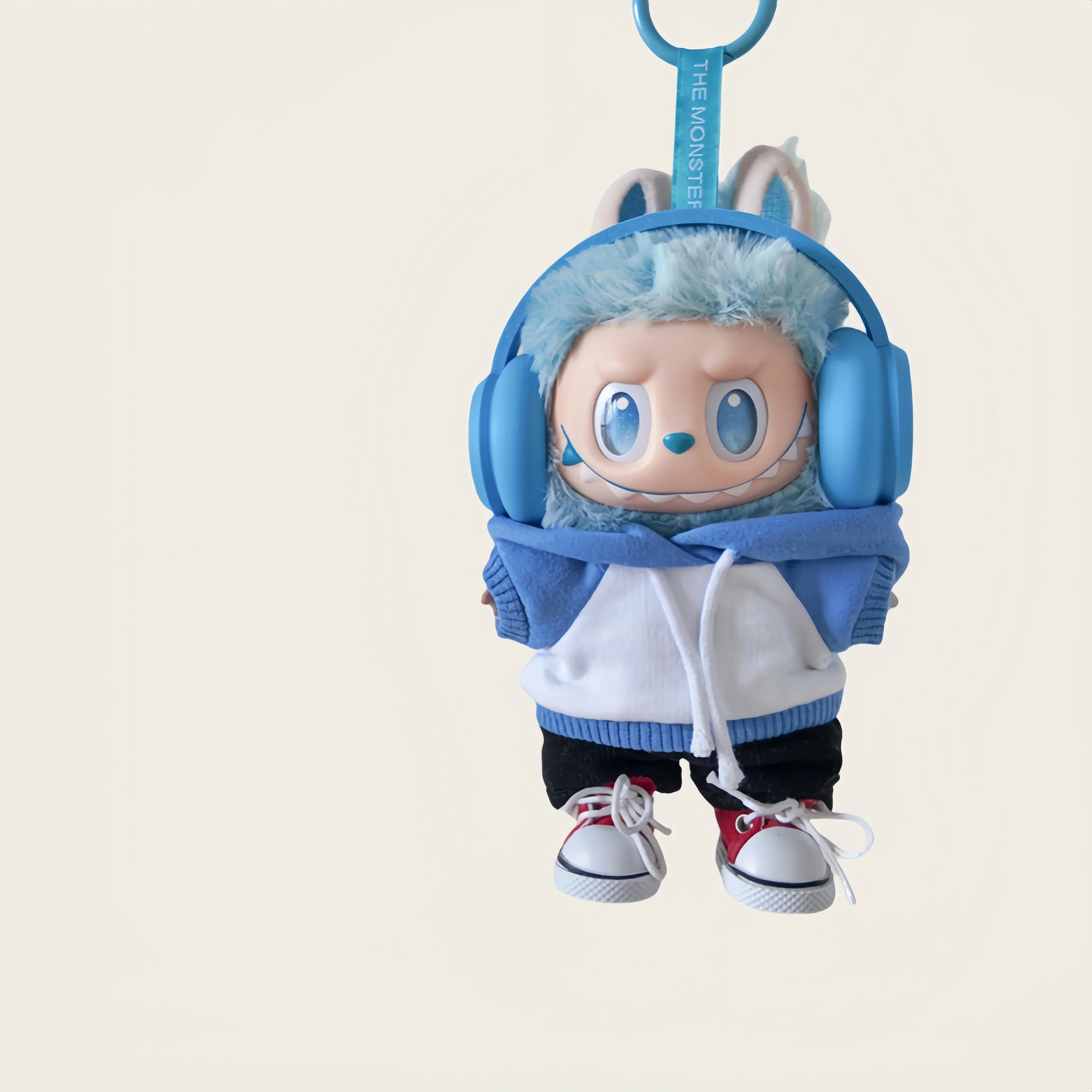 Pop Mart Labubu 1/2/3 Gen Doll Clothes – "High Energy" Sweatshirt Outfit for Soft Vinyl Sitting Dolls (Clothes Only) - INNZEA OFFICIAL