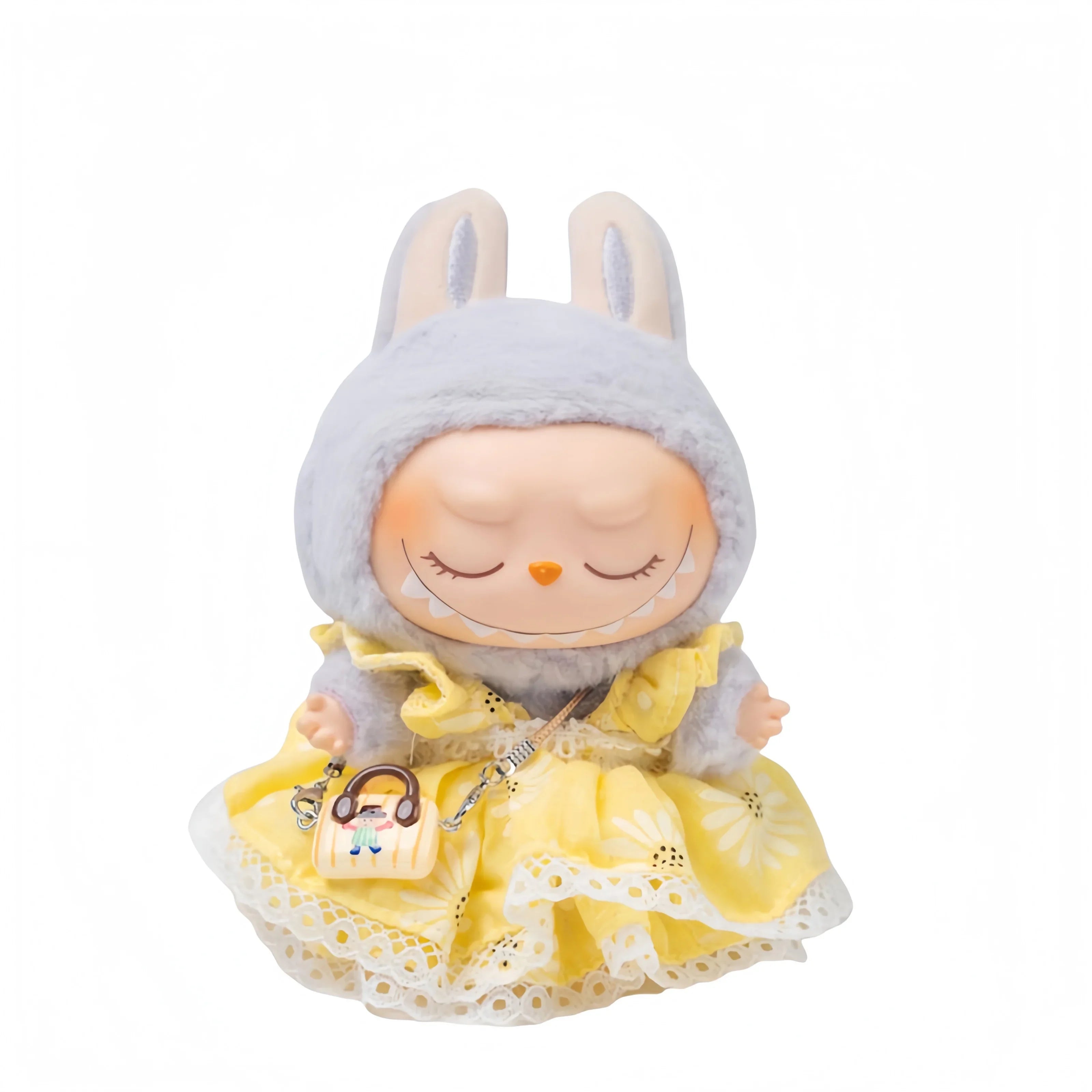 Pop Mart Labubu Doll Clothes – Macaron-Style Skirt & Accessories Set for Sitting Party Series (Fits Gen 1/2, Doll Not Included) - INNZEA OFFICIAL