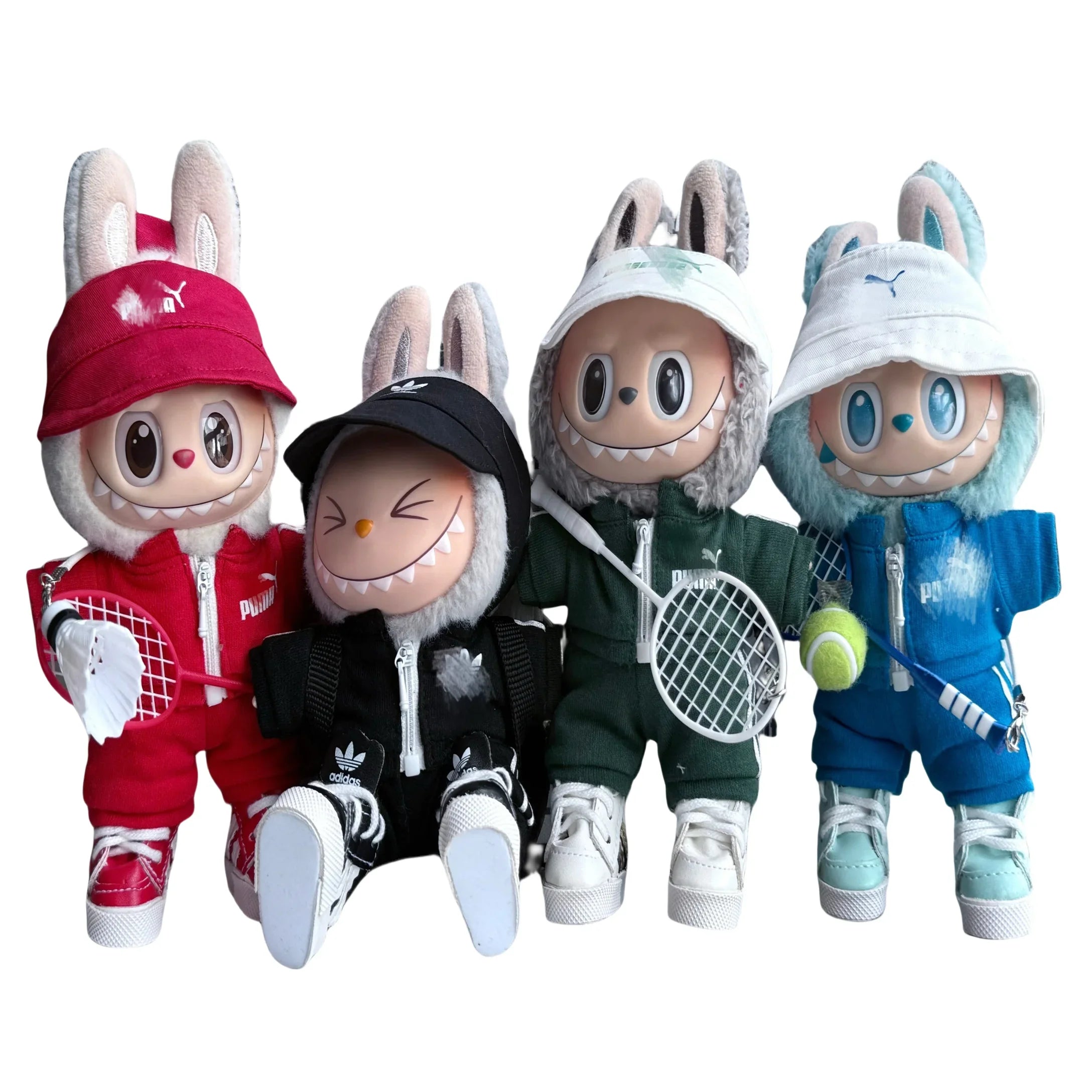 Pop Mart 17cm Labubu Doll Clothes – 6-Piece Sports Outfit Set (4 Styles Available) – Fits Gen 1/2/3 (Doll Not Included)-06 - INNZEA OFFICIAL
