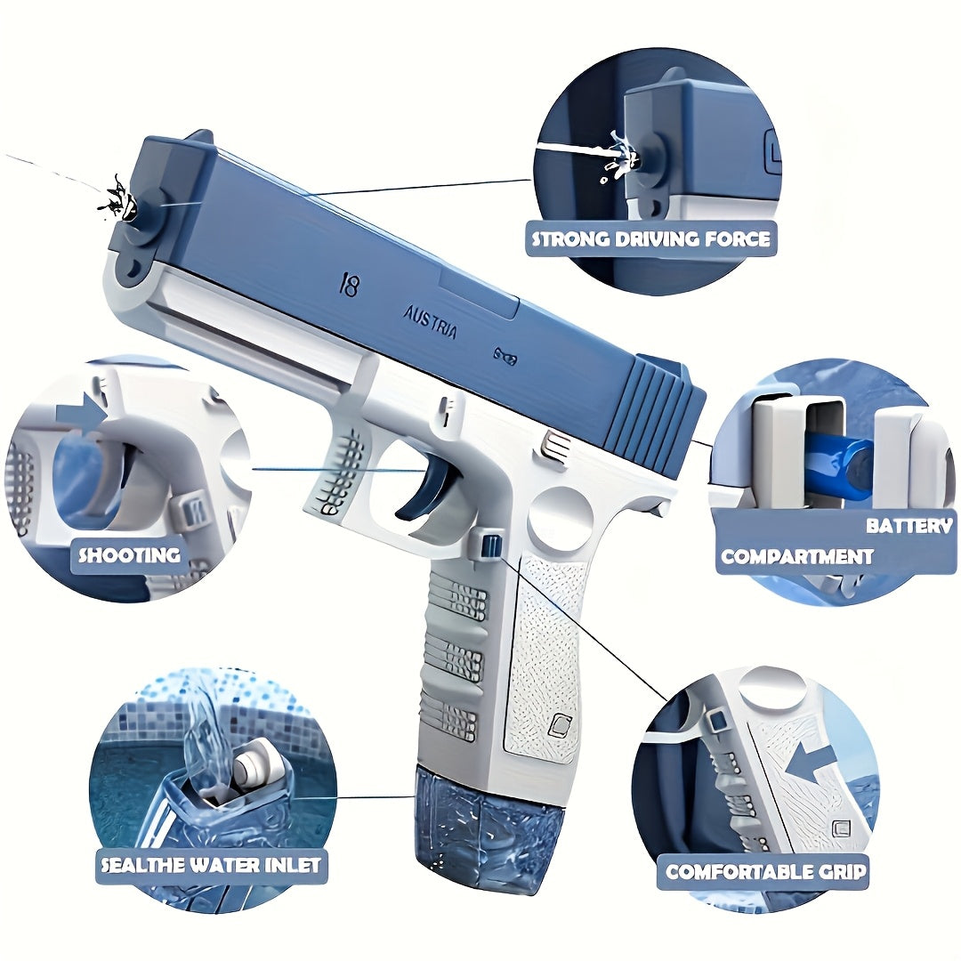 Automatic High-Capacity Water Blaster (525cc) – Luxury Summer Outdoor Spray Gun for Kids & Adults
