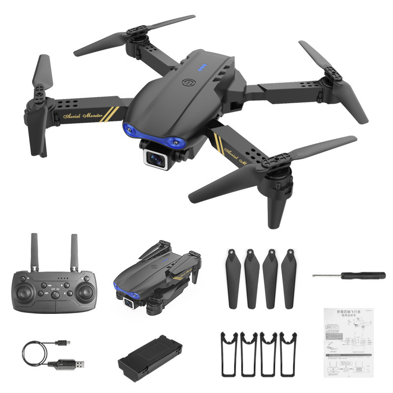 E99 Foldable Drone with Dual HD Cameras, 3-Side Obstacle Avoidance, Aerial Photography RC Quadcopter Toy