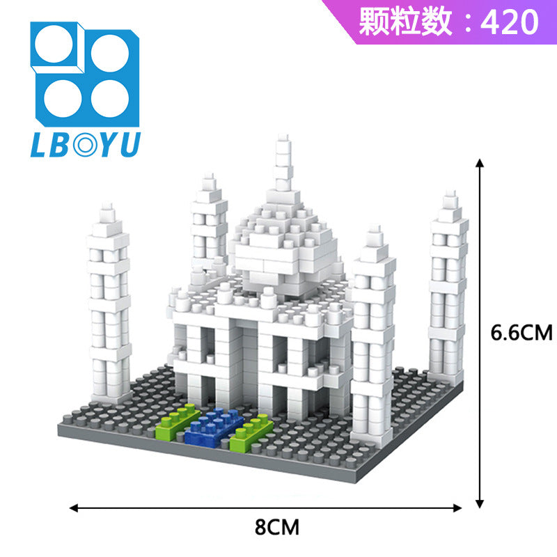 Micro Mini Diamond Building Blocks Taj Mahal & Eiffel Tower Set – DIY Architecture Model Kit, Educational Construction Toy Gift for Kids & Adults