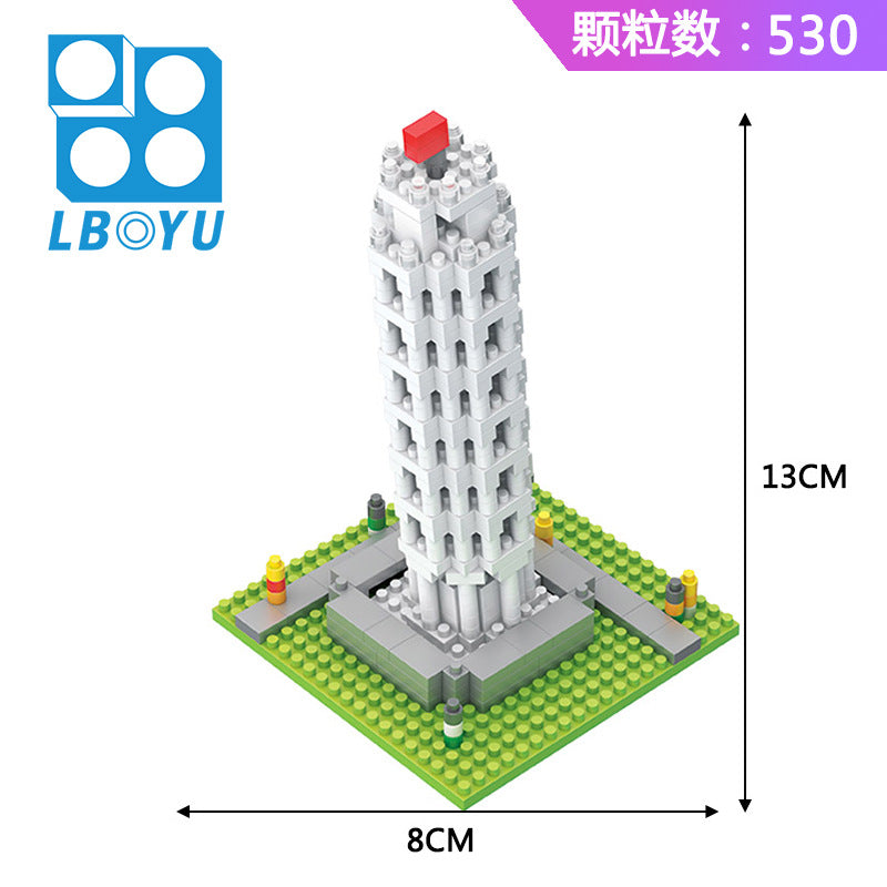 Micro Mini Diamond Building Blocks Taj Mahal & Eiffel Tower Set – DIY Architecture Model Kit, Educational Construction Toy Gift for Kids & Adults