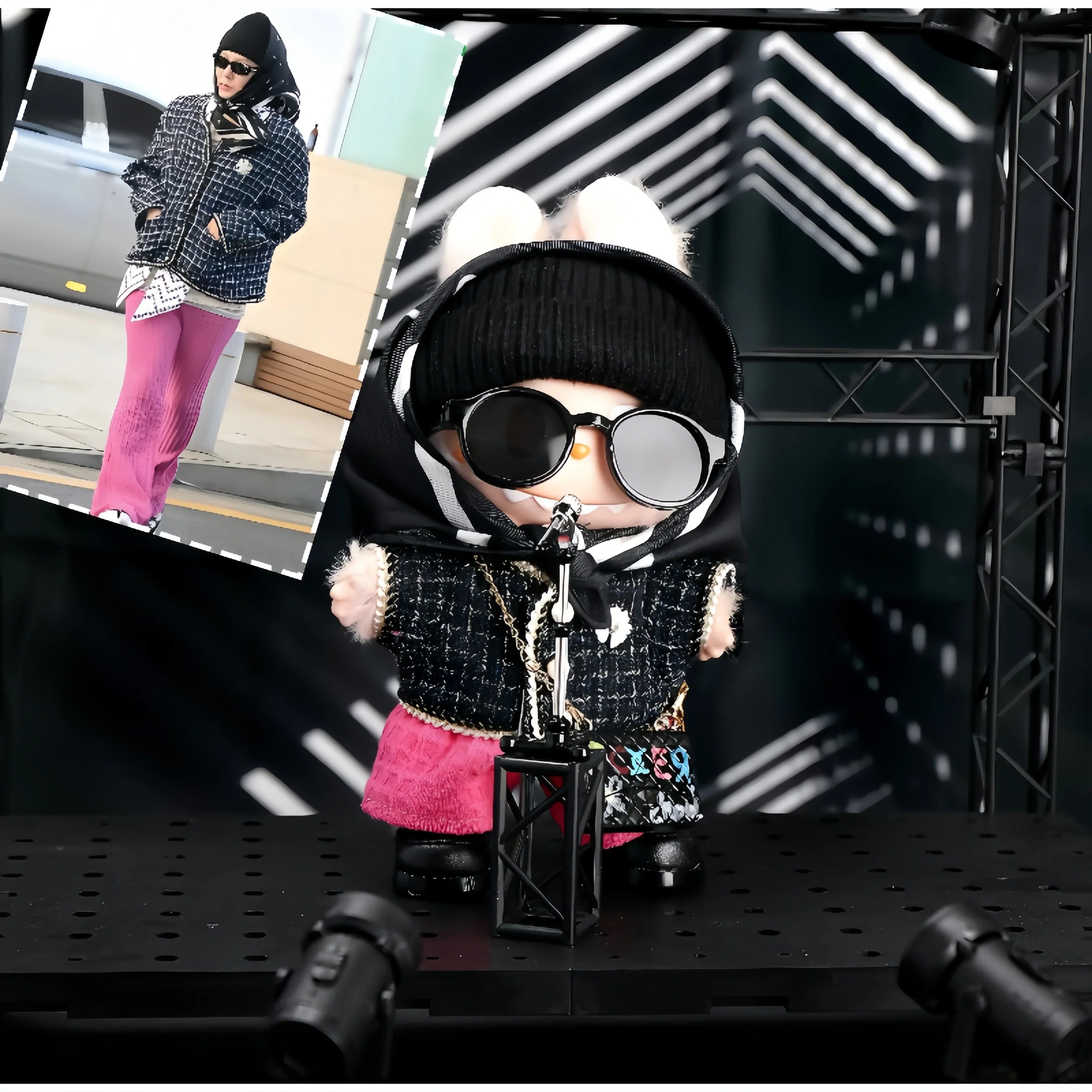 Pop Mart Labubu 1/2/3 Gen Doll Clothes Handmade Little Chanel Style 6-Piece Set (Clothes Only) - INNZEA OFFICIAL