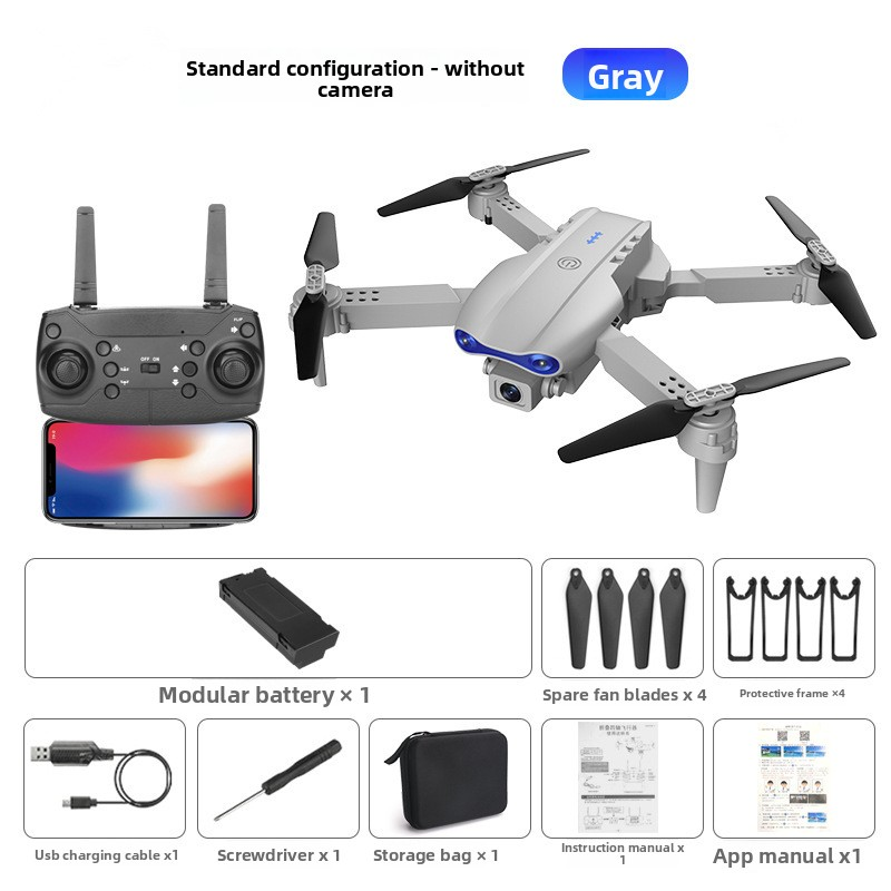 E99 Foldable Drone with Dual HD Cameras, 3-Side Obstacle Avoidance, Aerial Photography RC Quadcopter Toy