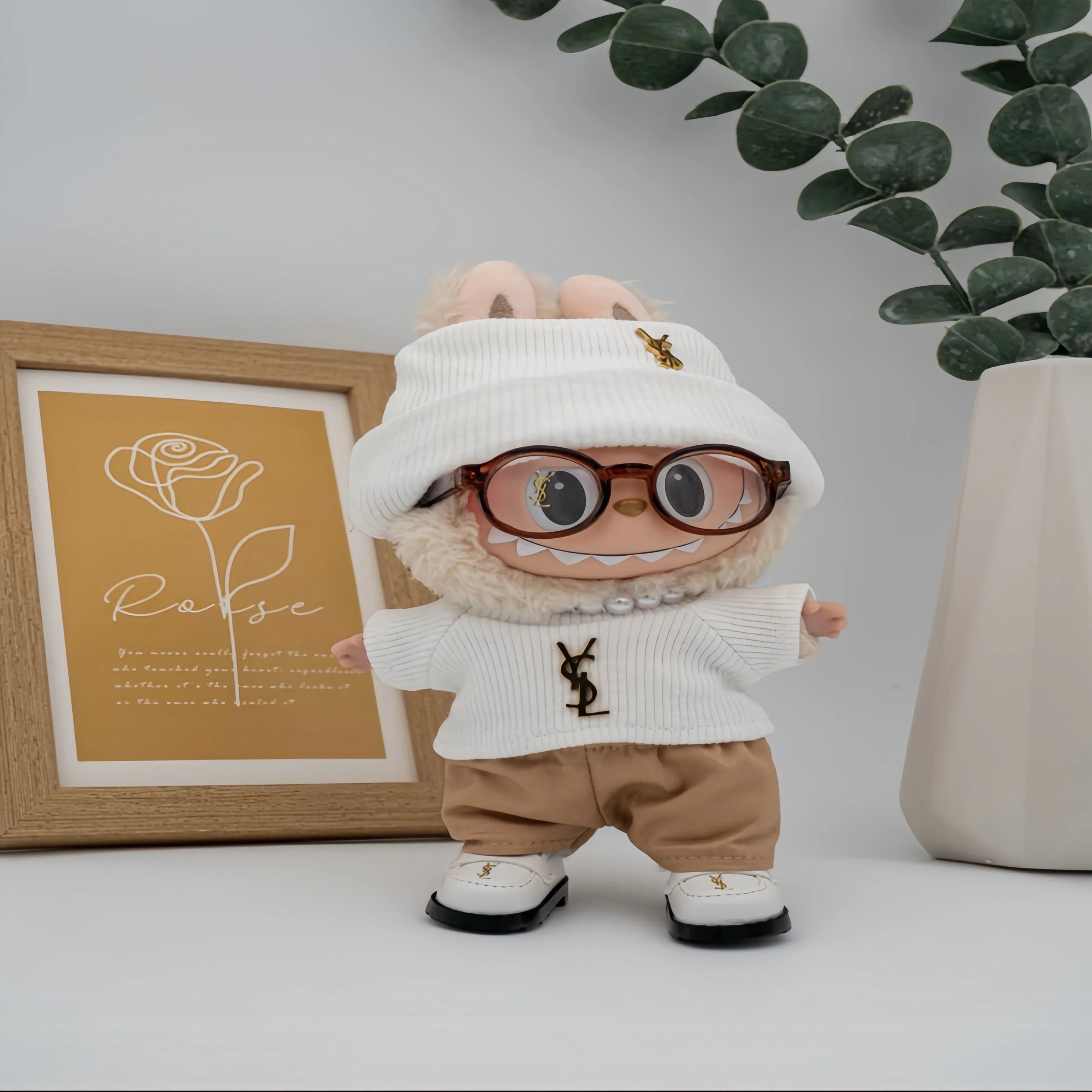 Pop Mart 17cm Labubu Doll Clothes – Handmade Trendy Streetwear Fashion Outfit 6-Piece Set – Fits Gen 1/2/3 (Clothes Only, Doll Not Included)-16 - INNZEA OFFICIAL