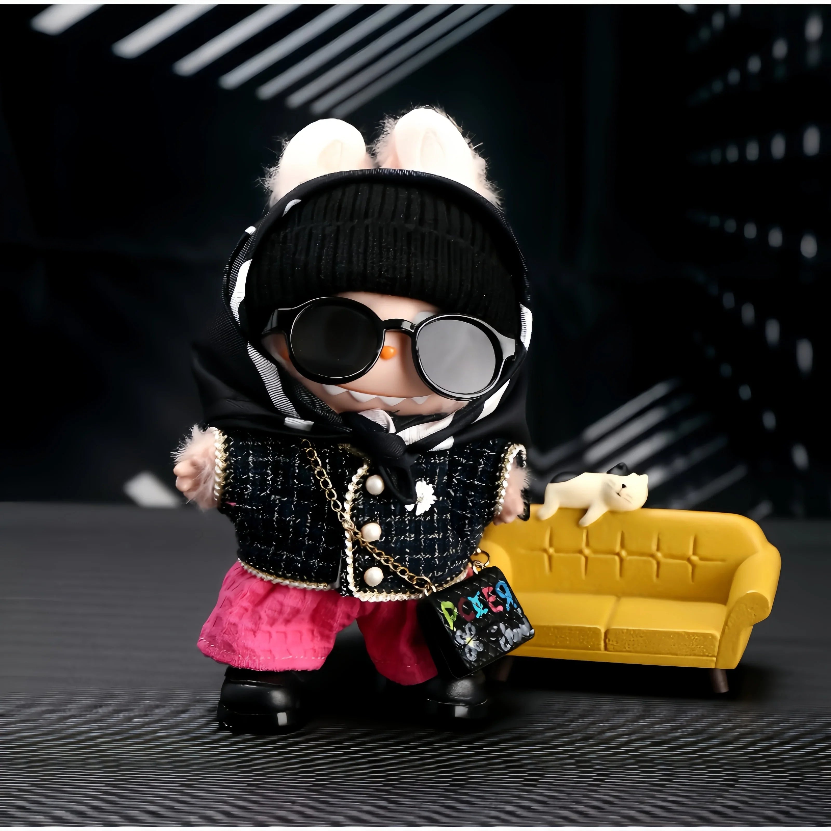 Pop Mart Labubu 1/2/3 Gen Doll Clothes Handmade Little Chanel Style 6-Piece Set (Clothes Only) - INNZEA OFFICIAL