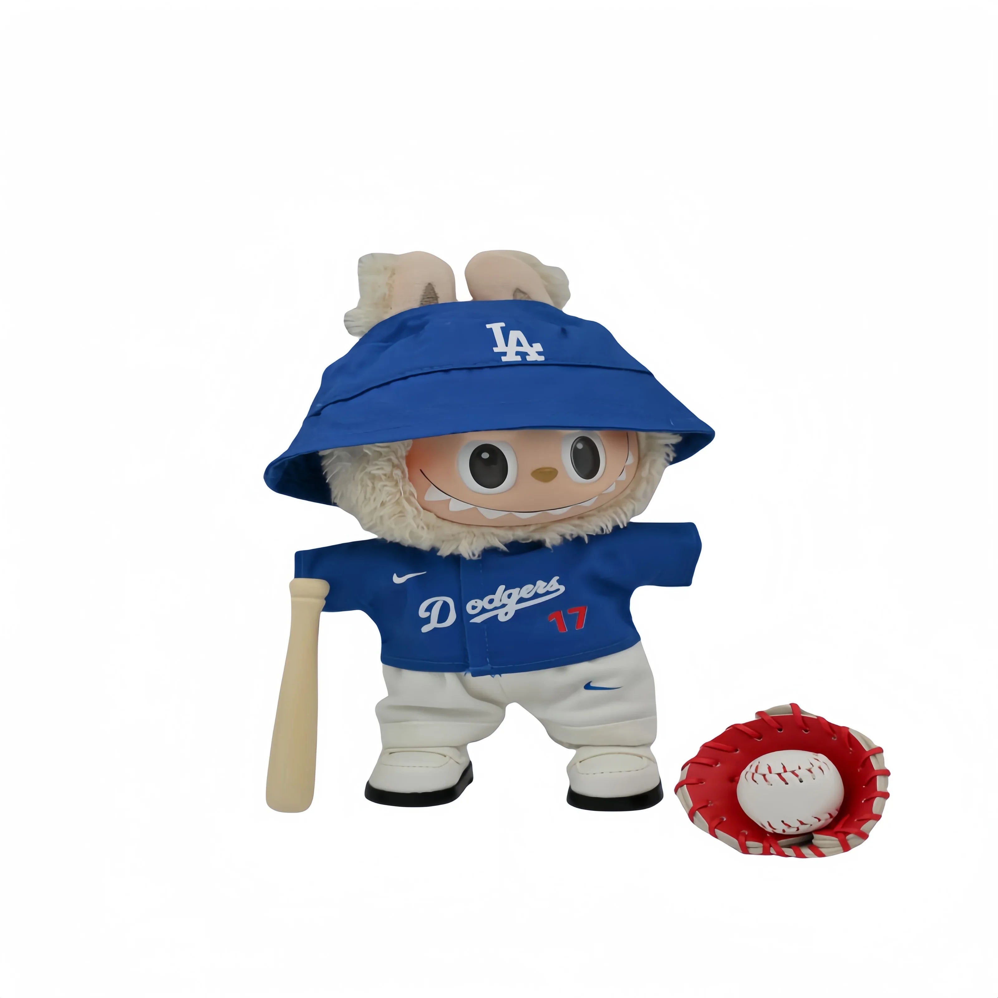 Pop Mart 17cm Labubu Doll Clothes – Trendy Baseball Fashion Outfit 6-Piece Set – Fits Gen 1/2/3 (Clothes Only, Doll Not Included)-14 - INNZEA OFFICIAL