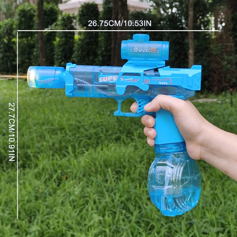 Electric Water Gun with Muzzle Flame – USB Rechargeable High-Capacity Water Blaster for Summer Pool, Beach & Party Fun