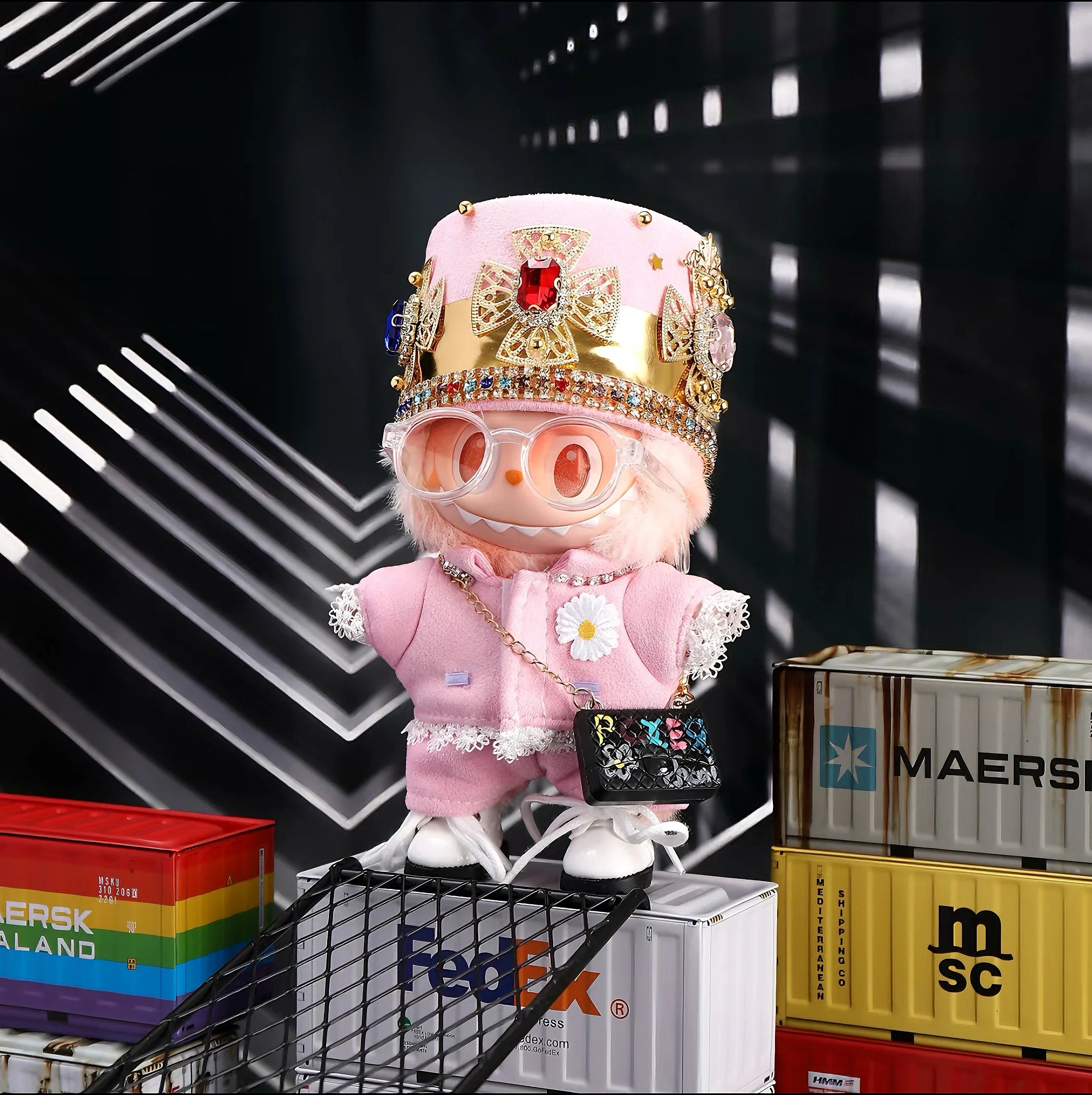 Pop Mart Labubu 1/2/3 Gen Doll Clothes GD Pink Concert Style 6-Piece Set (Clothes Only) - INNZEA OFFICIAL