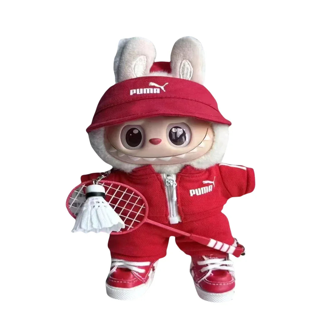 Pop Mart 17cm Labubu Doll Clothes – 6-Piece Sports Outfit Set (4 Styles Available) – Fits Gen 1/2/3 (Doll Not Included)-06 - INNZEA OFFICIAL