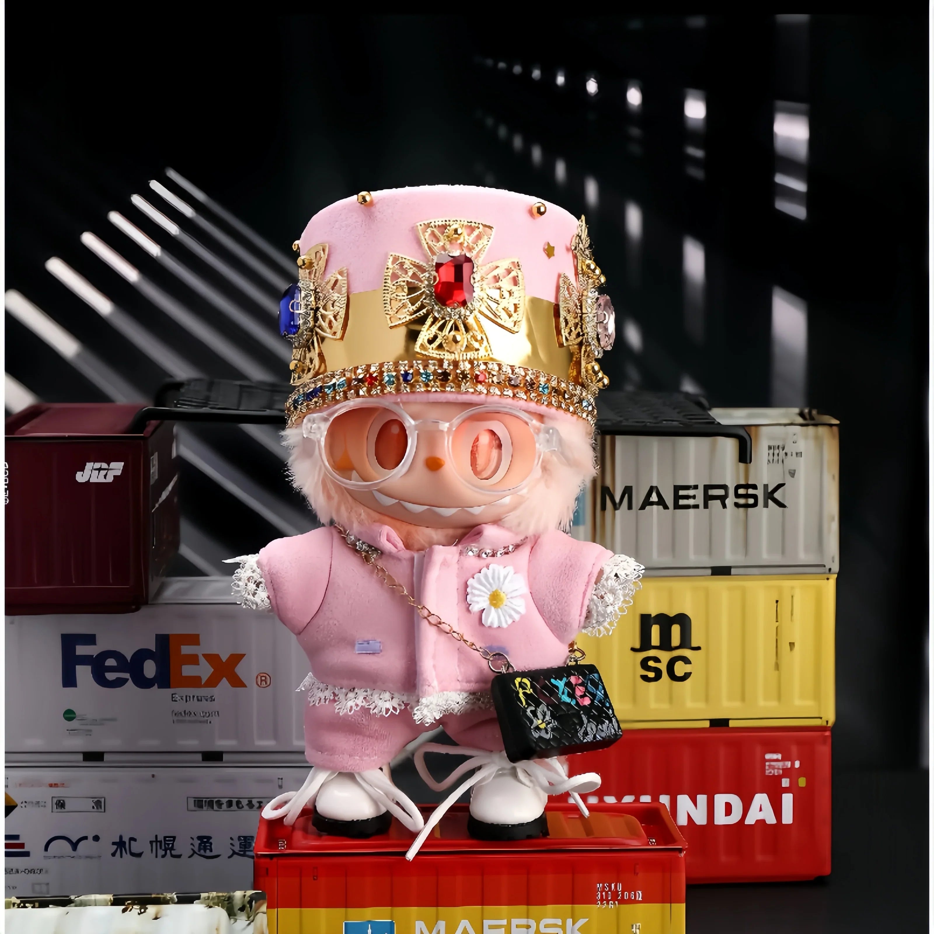 Pop Mart Labubu 1/2/3 Gen Doll Clothes GD Pink Concert Style 6-Piece Set (Clothes Only) - INNZEA OFFICIAL