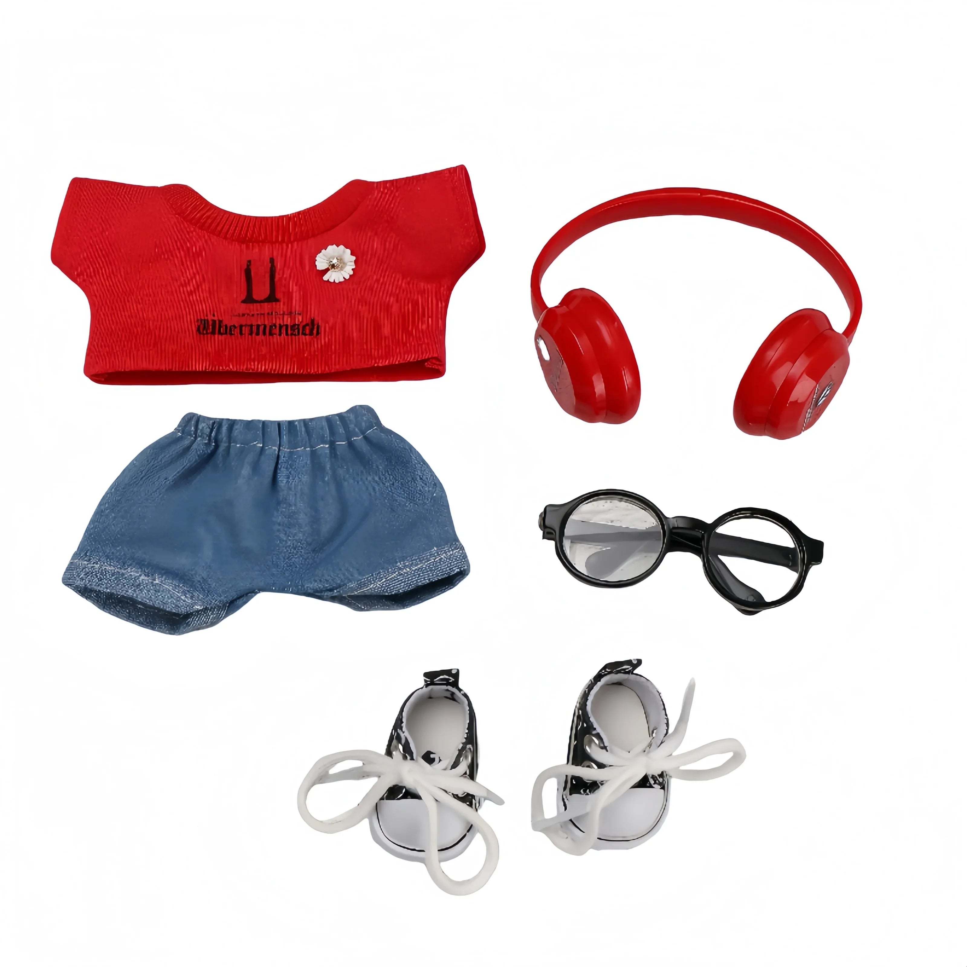 Pop Mart Labubu 1/2/3 Gen Doll Clothes Straw Hat 6-Piece Set GD Edition (Clothes Only) - INNZEA OFFICIAL