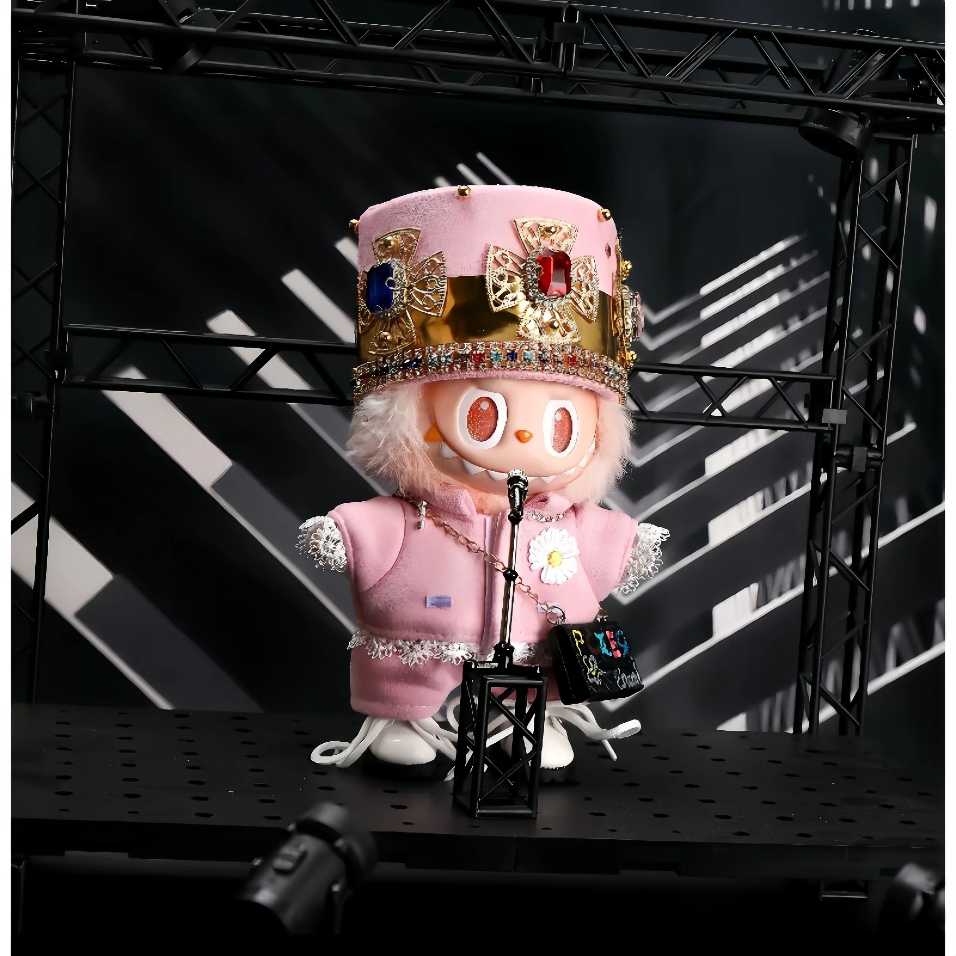 Pop Mart Labubu 1/2/3 Gen Doll Clothes GD Pink Concert Style 6-Piece Set (Clothes Only) - INNZEA OFFICIAL