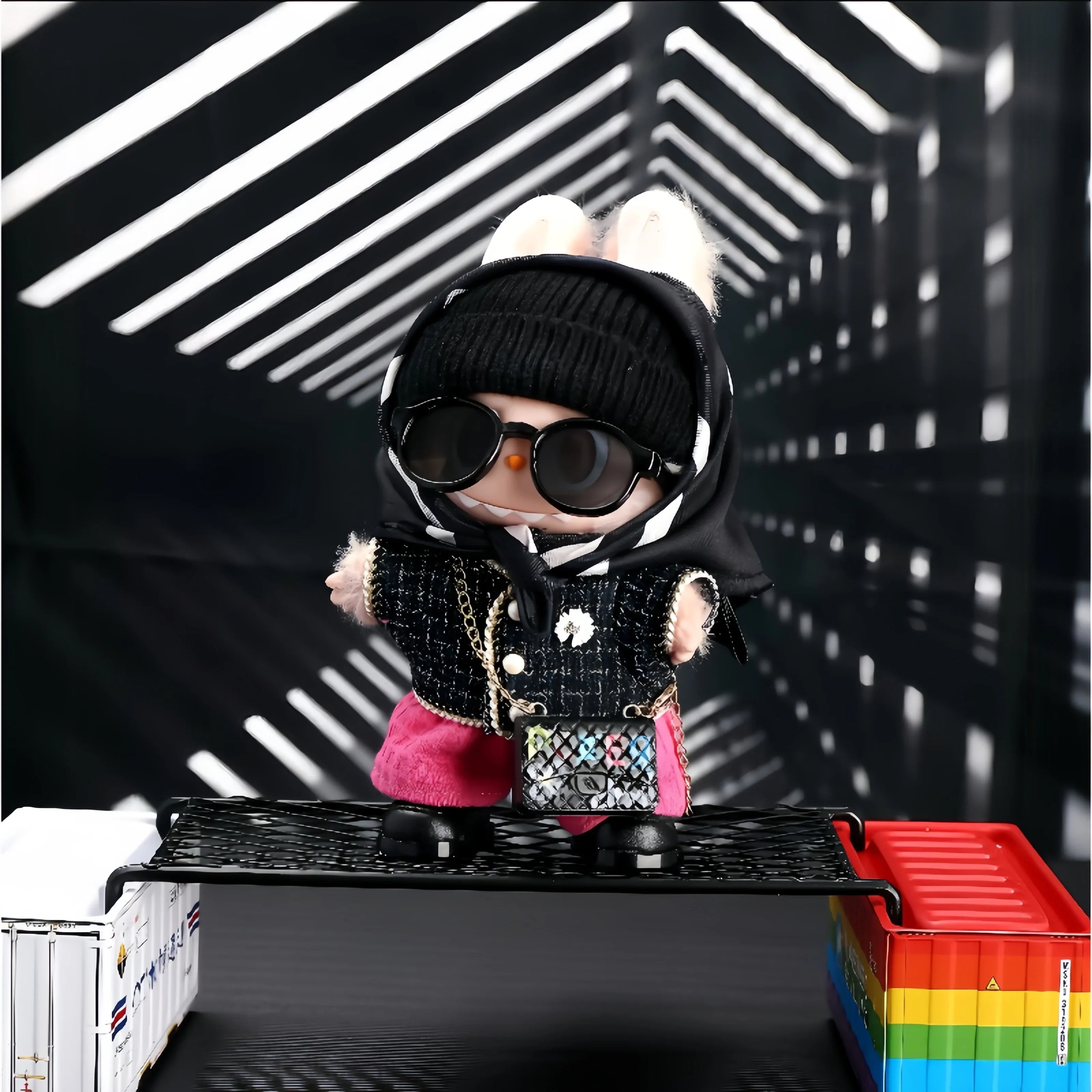 Pop Mart Labubu 1/2/3 Gen Doll Clothes Handmade Little Chanel Style 6-Piece Set (Clothes Only) - INNZEA OFFICIAL