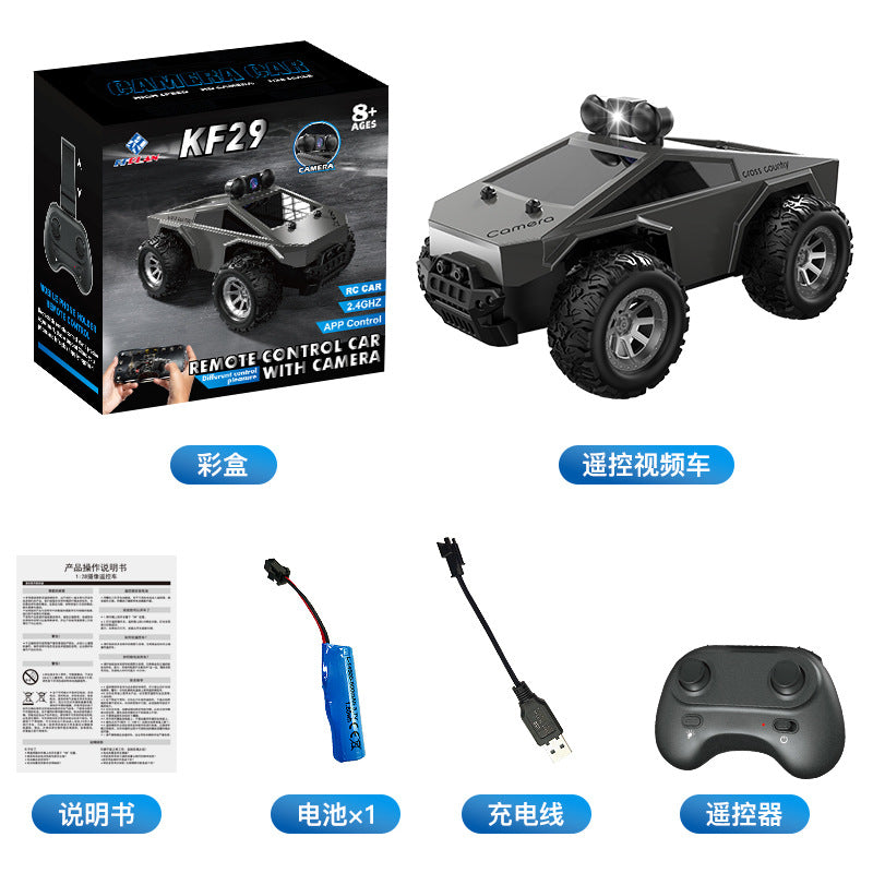 [Factory Direct]  KF29 FPV RC Car with Camera – 1:28 Off-Road Monster Truck, WiFi Live Video, Remote Control Toy Car 01