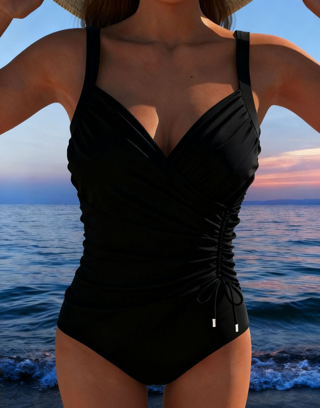 2025年新款连体泳衣欧美女士聚拢性感显瘦比基尼bikini多颜色爆款