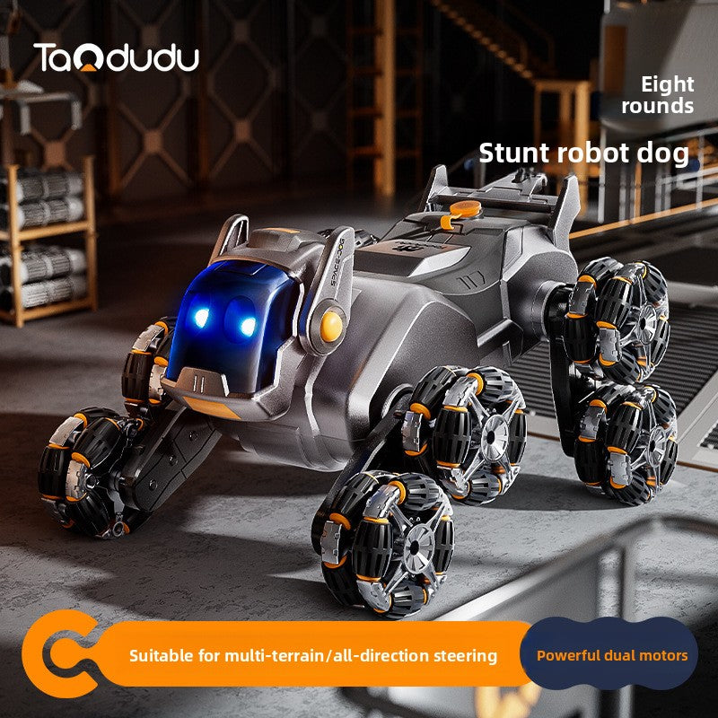 [Factory Direct] 2025 New RC Stunt Robot Dog Car – 8-Wheel Electric Remote Control Toy, Smart Tricks Vehicle for Kids, Perfect Birthday Gift 07