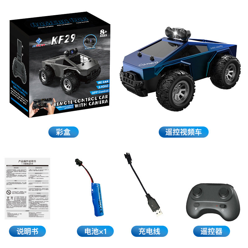 [Factory Direct]  KF29 FPV RC Car with Camera – 1:28 Off-Road Monster Truck, WiFi Live Video, Remote Control Toy Car 01
