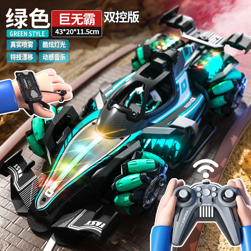 [Factory Direct] F1 Style Gesture Control RC Car with Spray – 2.4GHz 4WD Drift Stunt Racing Car for Kids 06