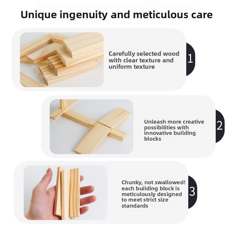 CECPC Archimedes Wooden Blocks – Montessori DIY Construction Set for Preschool, Educational Toy for Kids