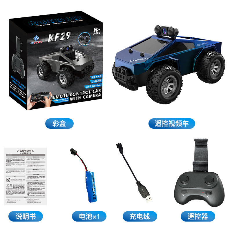 [Factory Direct]  KF29 FPV RC Car with Camera – 1:28 Off-Road Monster Truck, WiFi Live Video, Remote Control Toy Car 01