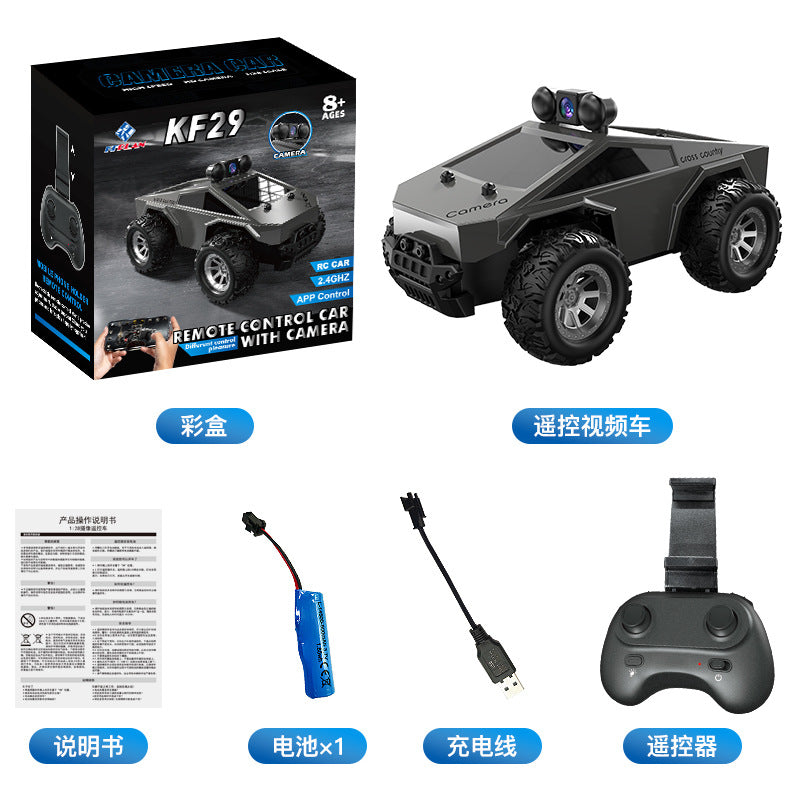 [Factory Direct]  KF29 FPV RC Car with Camera – 1:28 Off-Road Monster Truck, WiFi Live Video, Remote Control Toy Car 01