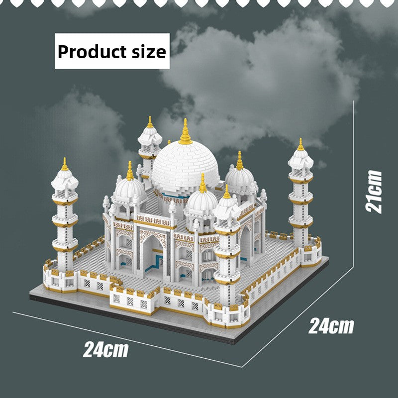 Taj Mahal Compatible LEGO-Style Castle Model – Micro Blocks DIY High-Difficulty Building Toy for Adults