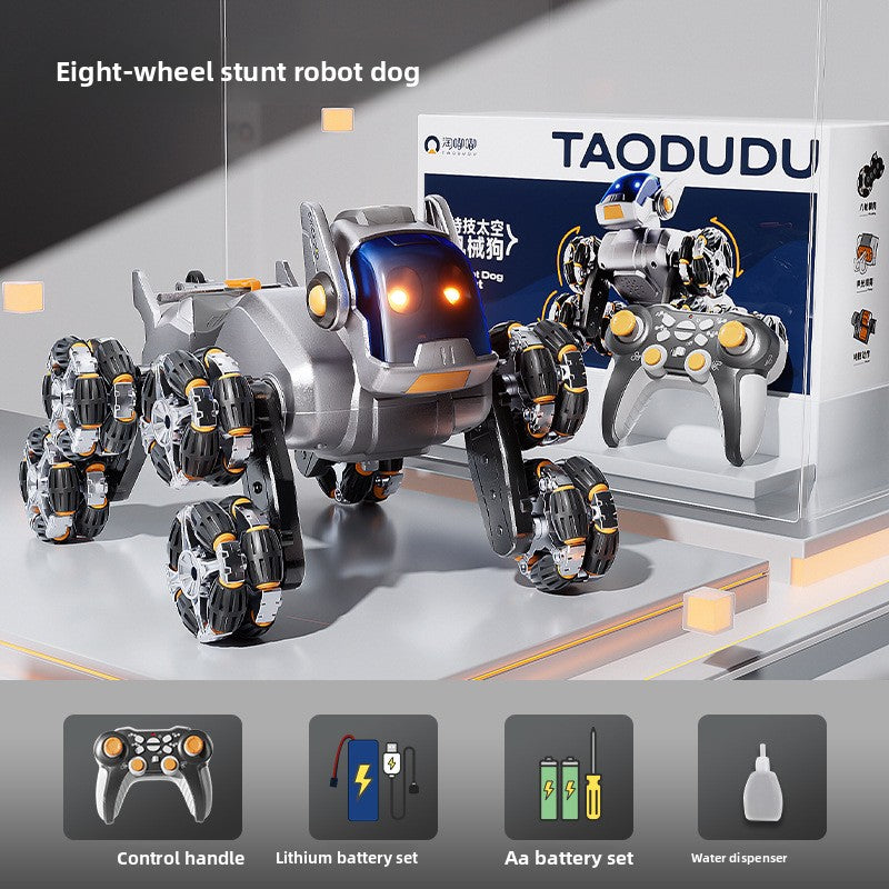 [Factory Direct] 2025 New RC Stunt Robot Dog Car – 8-Wheel Electric Remote Control Toy, Smart Tricks Vehicle for Kids, Perfect Birthday Gift 07