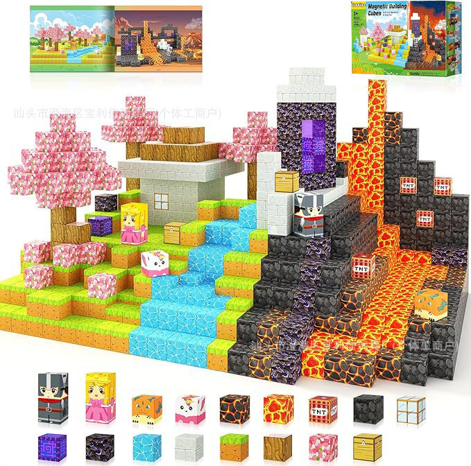 Magnetic Building Blocks Set for Kids – Creative Construction Toy, STEM Learning Magnet Tiles, Educational Puzzle Game for Boys & Girls, DIY Building World Kit