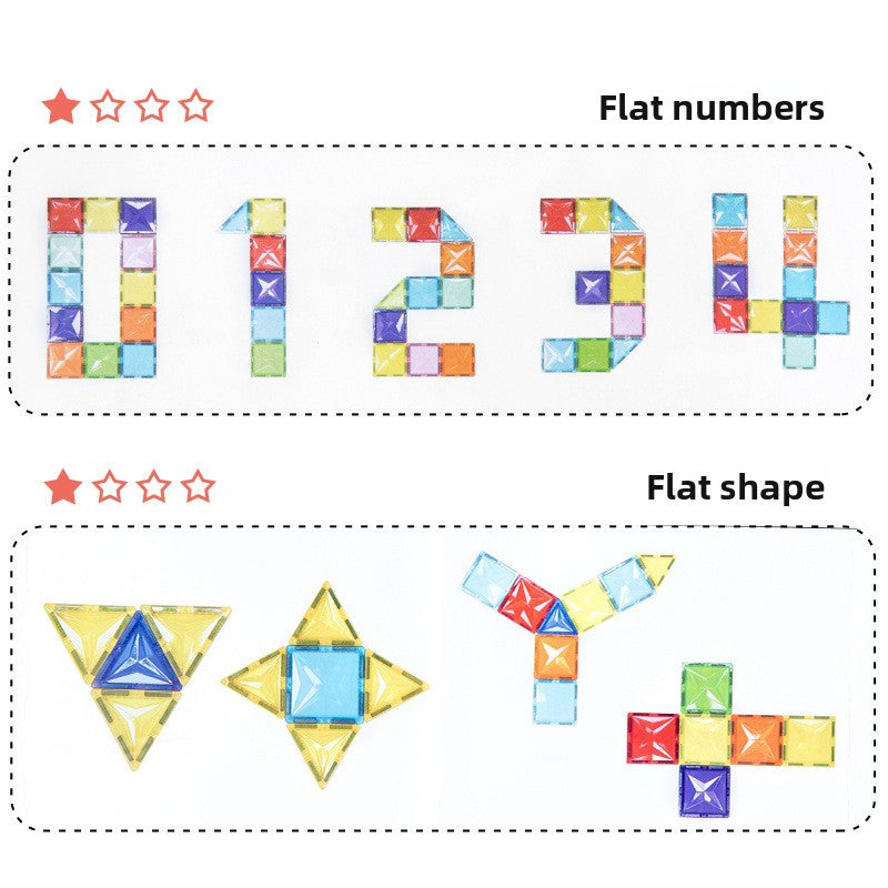 Magnetic Tiles Building Blocks Set for Kids – Creative DIY Construction Toy with Ferris Wheel & Car, Educational STEM Magnet Toy for Boys & Girls (60–100 PCS)