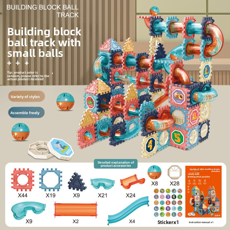 Beidouxing Magnetic Building Blocks Set – Creative DIY Magnet Tiles with Rolling Beads, STEM Educational Toy for Kids (42–132 PCS)