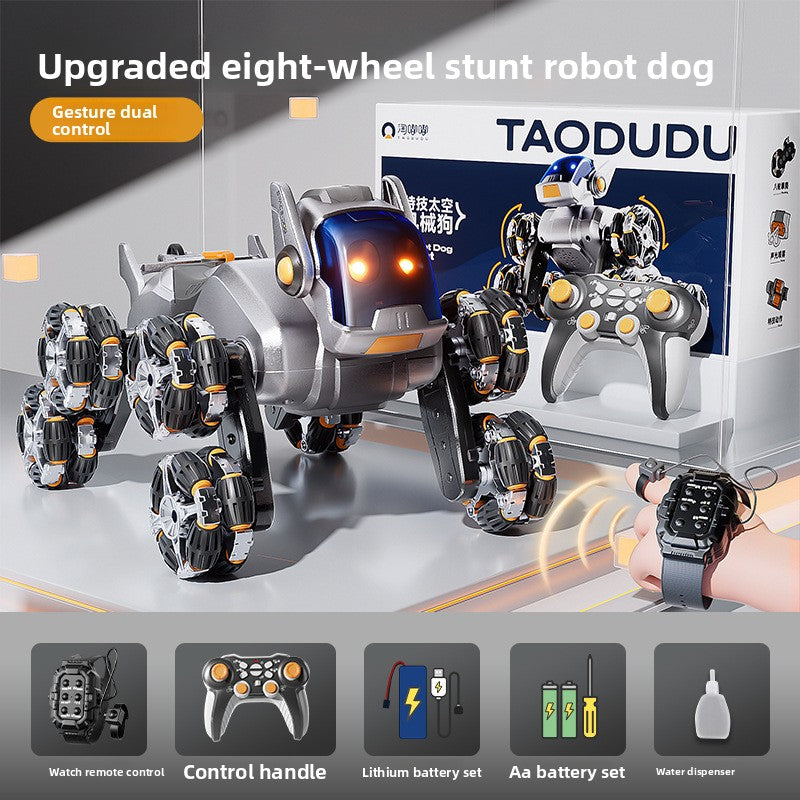 [Factory Direct] 2025 New RC Stunt Robot Dog Car – 8-Wheel Electric Remote Control Toy, Smart Tricks Vehicle for Kids, Perfect Birthday Gift 07