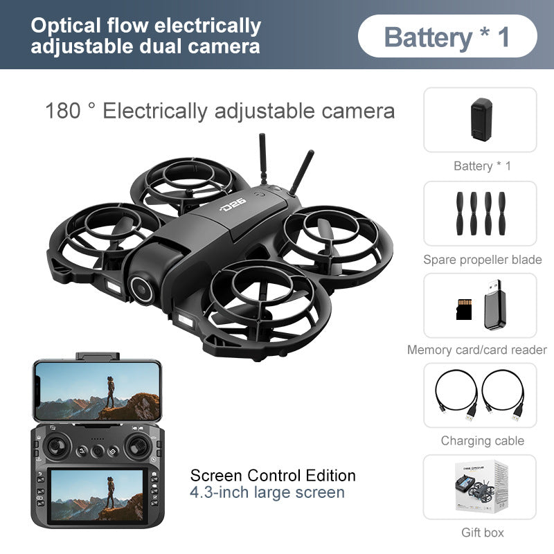 [Factory Direct Sales]26 RC Drone with 4.3'' Screen Controller – FPV Quadcopter with Optical Flow Positioning, HD Camera, Easy Control Drone for Beginners 01