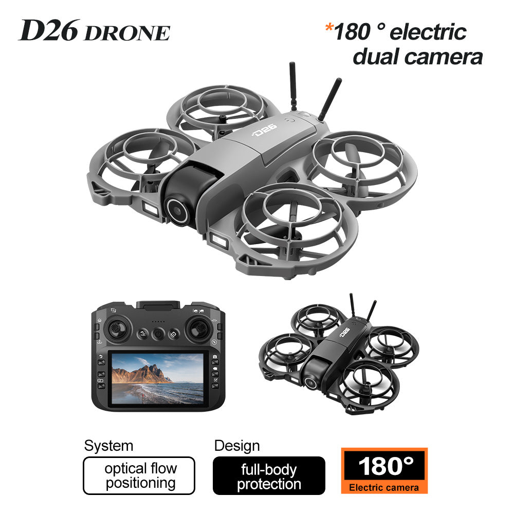 [Factory Direct Sales]26 RC Drone with 4.3'' Screen Controller – FPV Quadcopter with Optical Flow Positioning, HD Camera, Easy Control Drone for Beginners 01