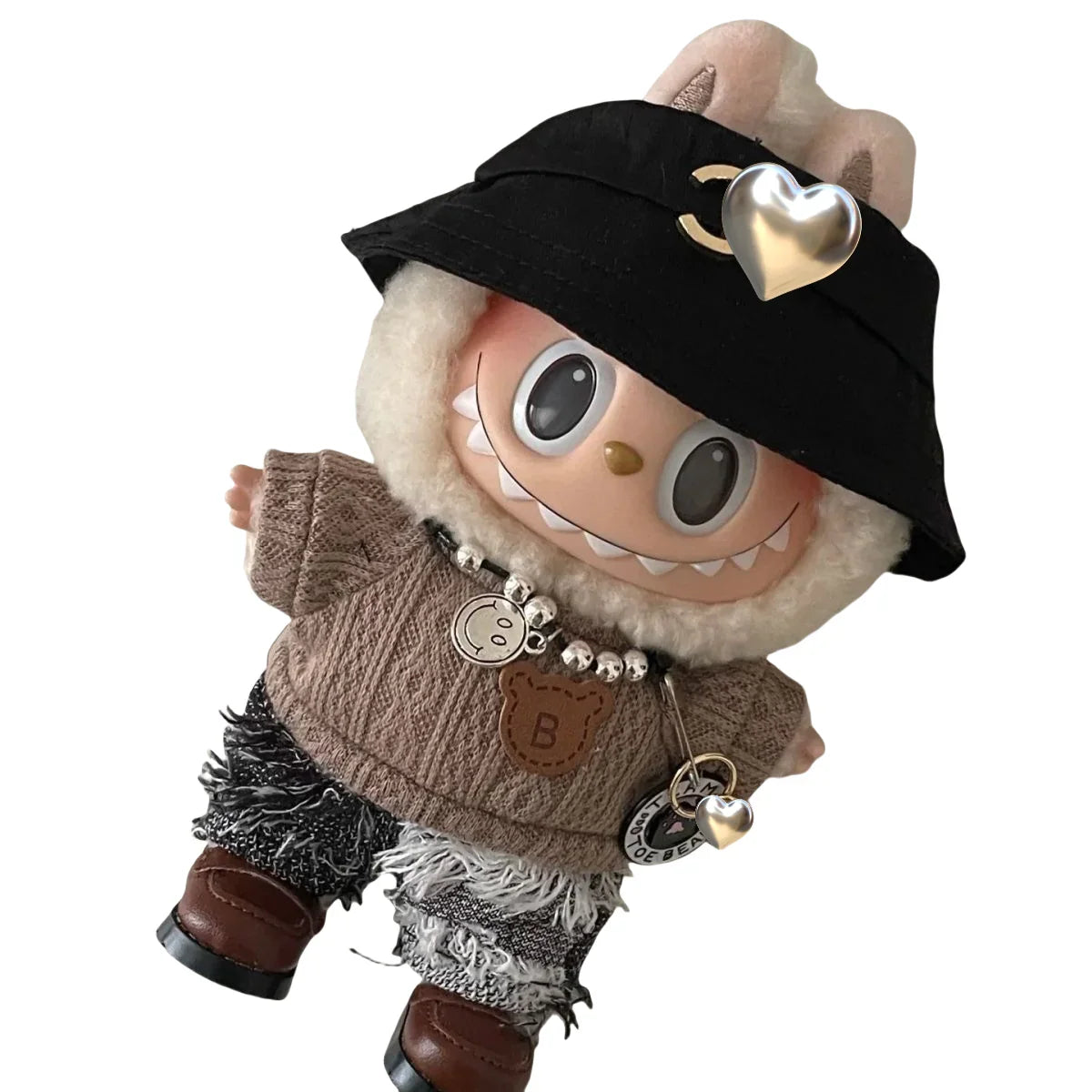 Pop Mart 17cm Labubu Doll Clothes – Designer-Inspired “Chanel” Style Outfit 5/6-Piece Set – Fits Gen 1/2/3 (Doll Not Included)-07 - INNZEA OFFICIAL