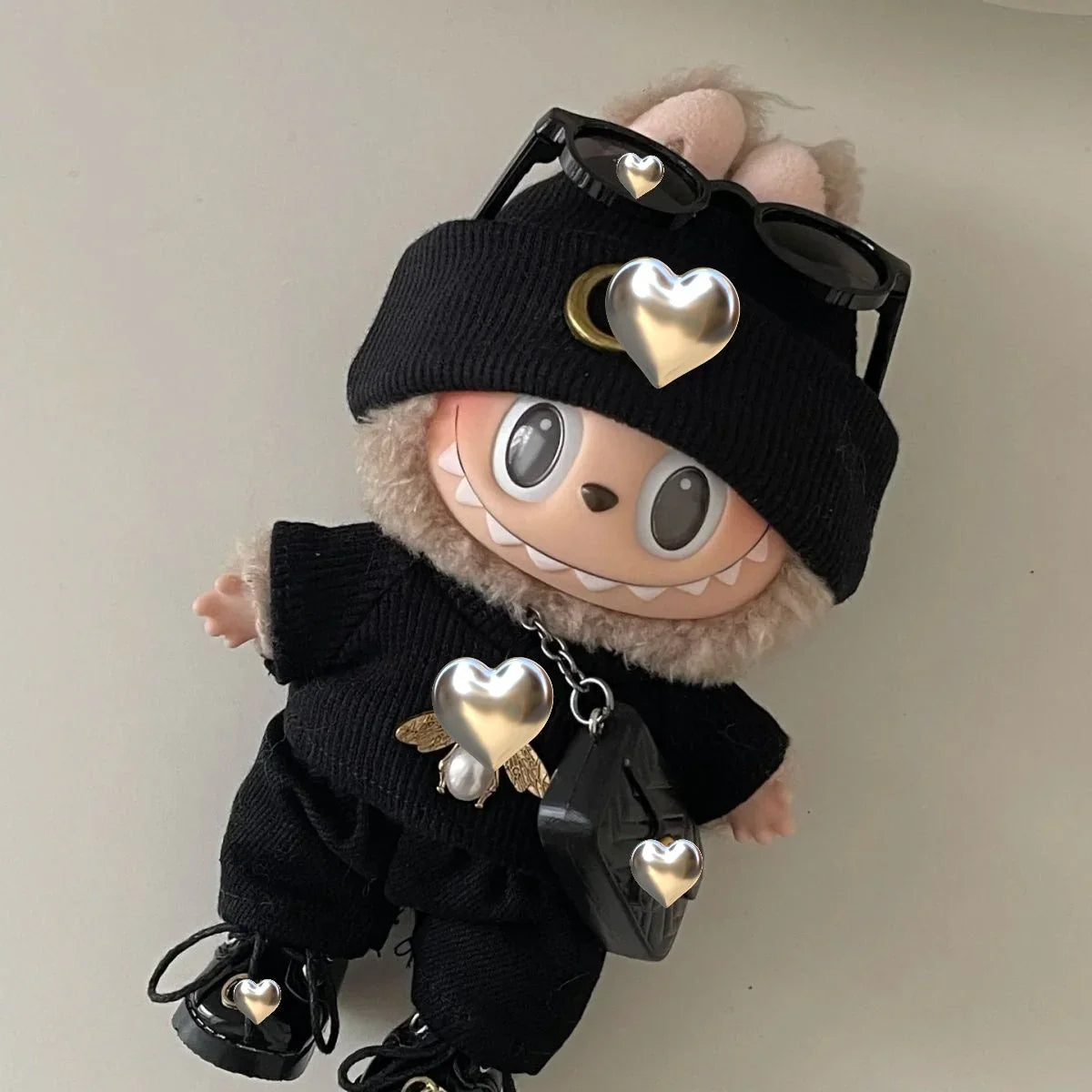 Pop Mart 17cm Labubu Doll Clothes – Designer-Inspired “Chanel” Style Outfit 5/6-Piece Set – Fits Gen 1/2/3 (Doll Not Included)-07 - INNZEA OFFICIAL