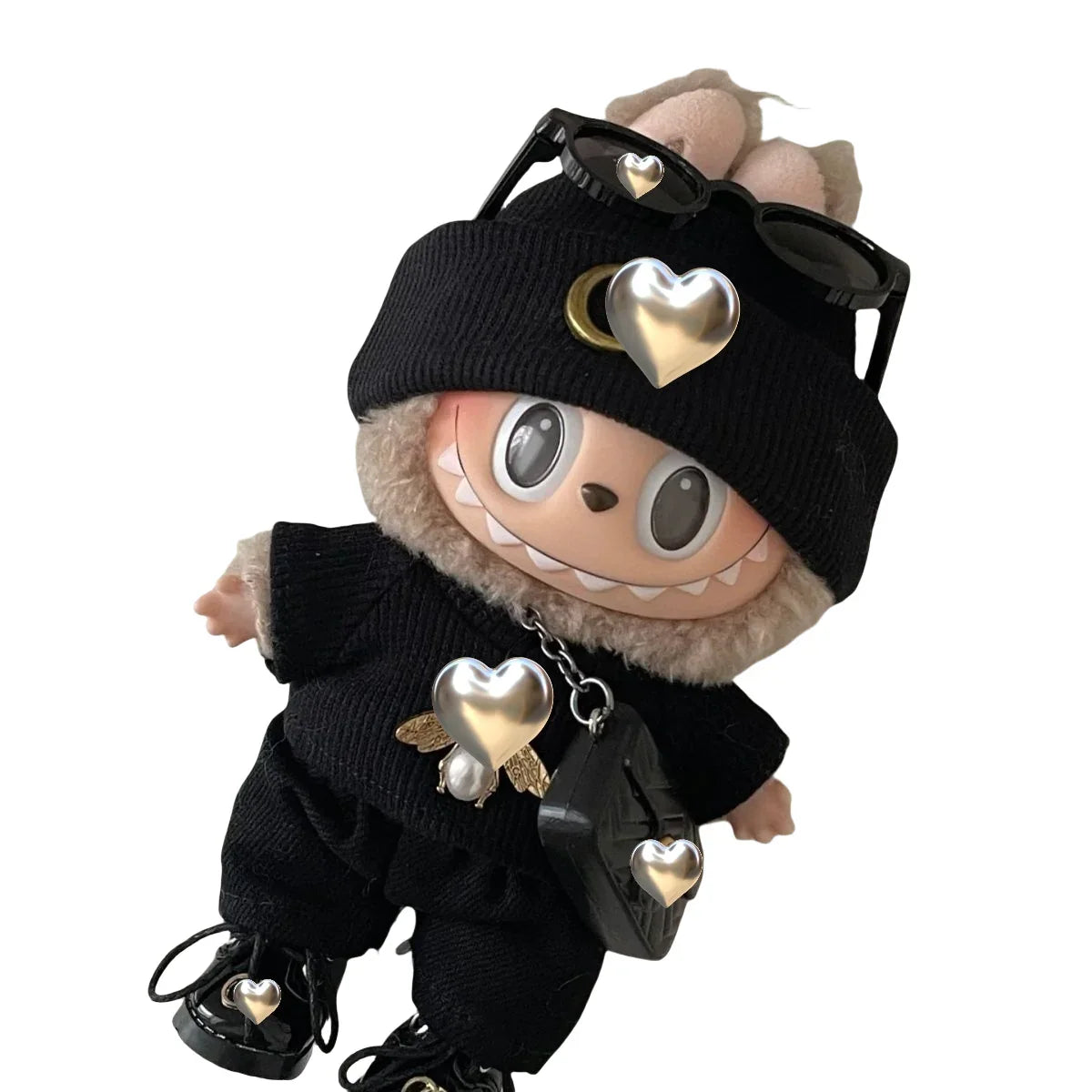 Pop Mart 17cm Labubu Doll Clothes – Designer-Inspired “Chanel” Style Outfit 5/6-Piece Set – Fits Gen 1/2/3 (Doll Not Included)-07 - INNZEA OFFICIAL