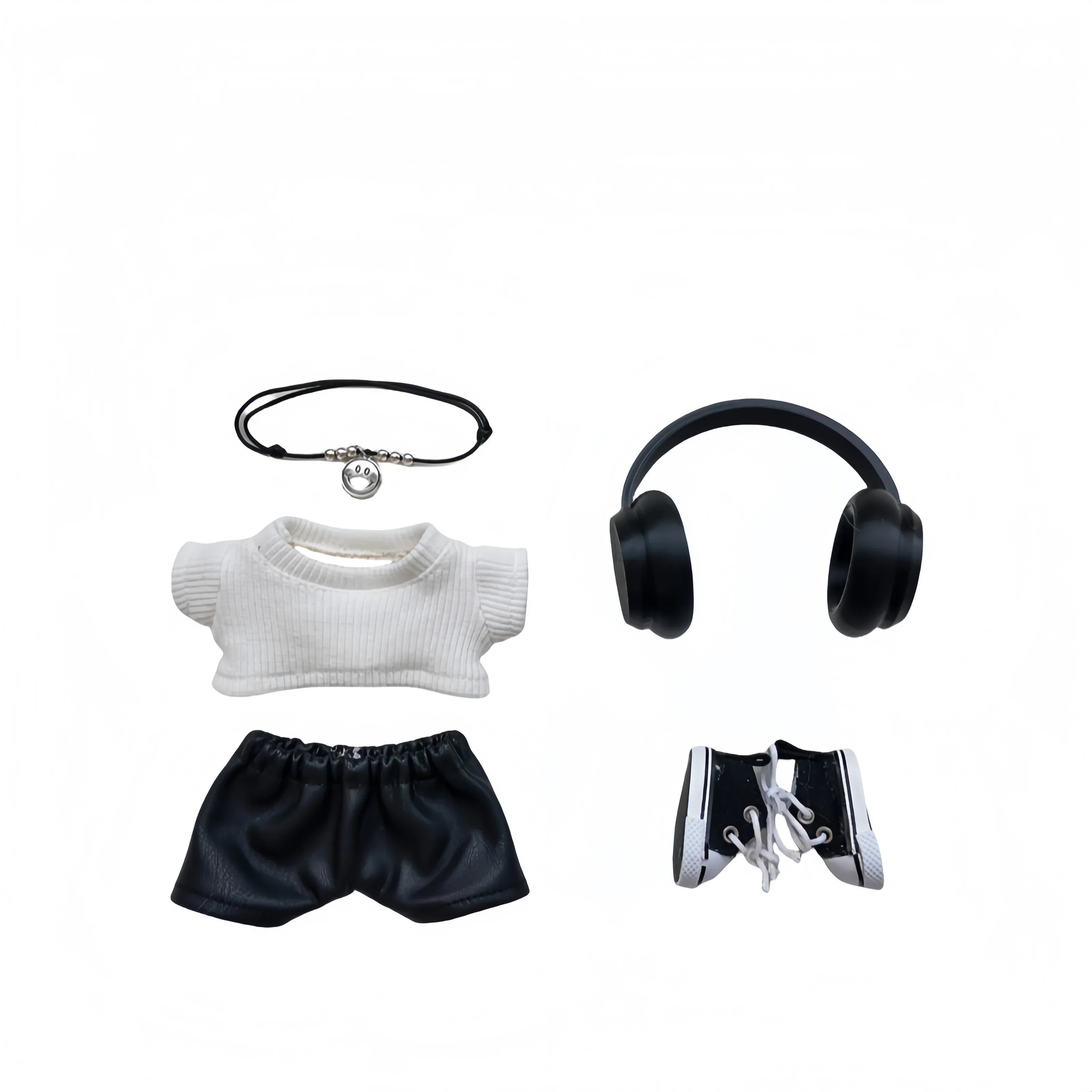 Pop Mart Labubu 1/2/3 Gen Doll Clothes – "Trendy Cool" 5-Piece - INNZEA OFFICIAL