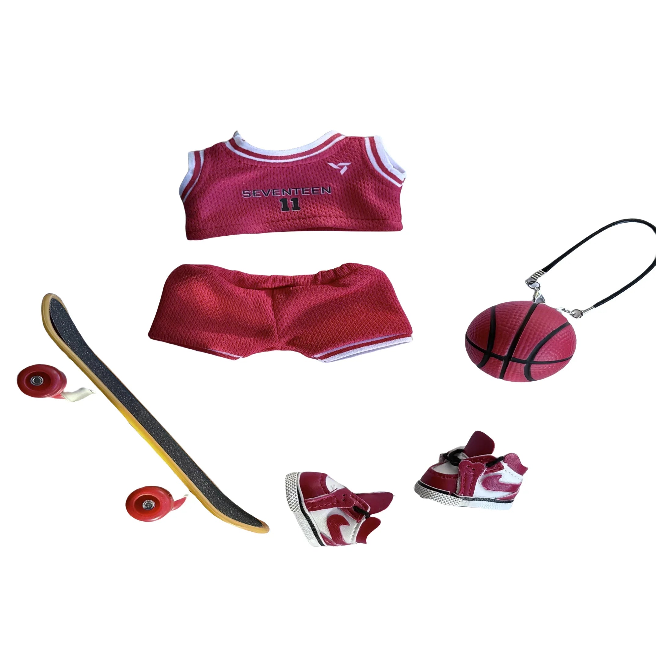 Pop Mart 17cm Labubu Doll Clothes – Soccer & Basketball Sports Uniform Set – Fits Gen 1/2/3 (Clothes Only, Doll Not Included)-04 - INNZEA OFFICIAL