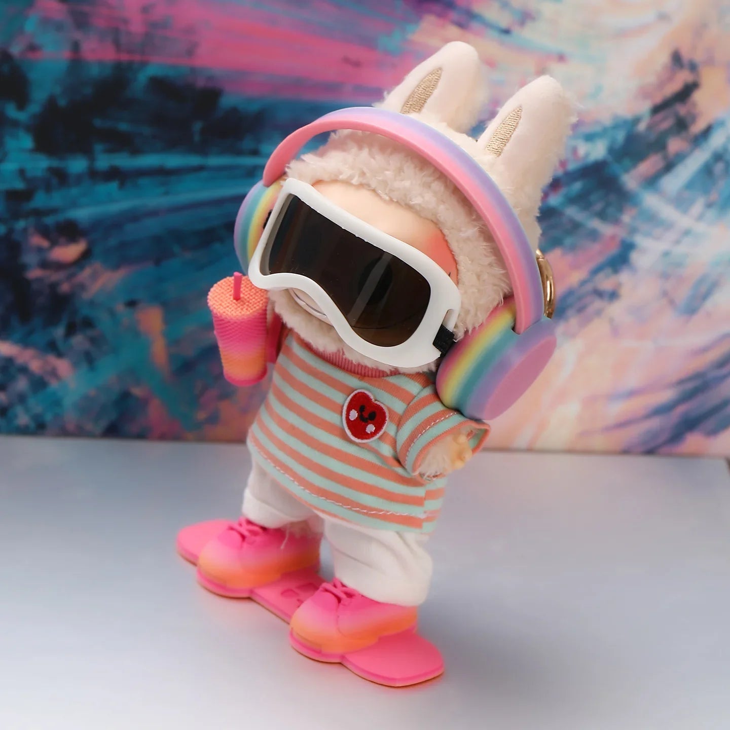Pop Mart 17cm Labubu Doll Clothes – Snowboarding Sportswear Outfit (for Standing Doll) – Fits Gen 1/2/3 (Doll Not Included)-18 - INNZEA OFFICIAL