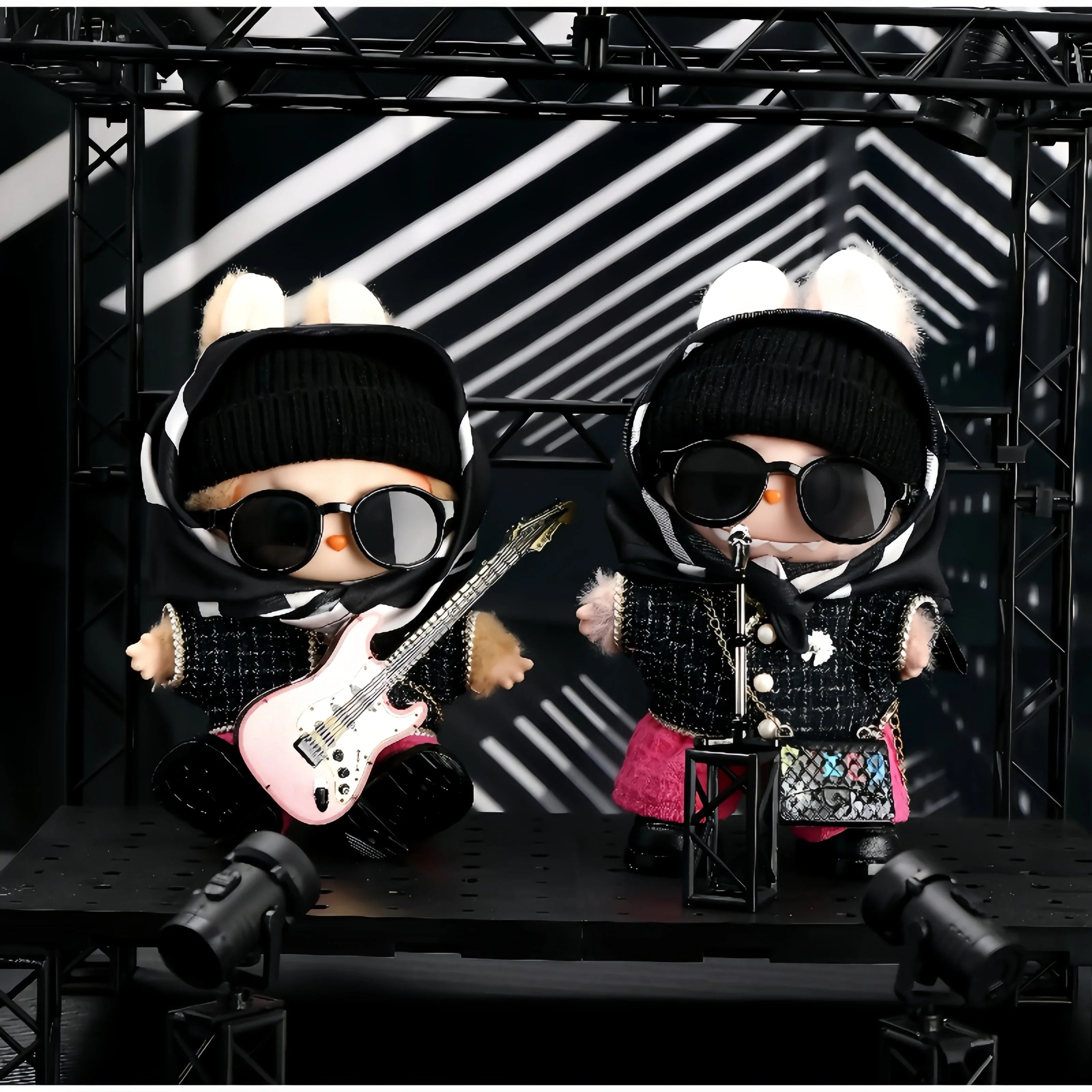 Pop Mart Labubu 1/2/3 Gen Doll Clothes Handmade Little Chanel Style 6-Piece Set (Clothes Only) - INNZEA OFFICIAL