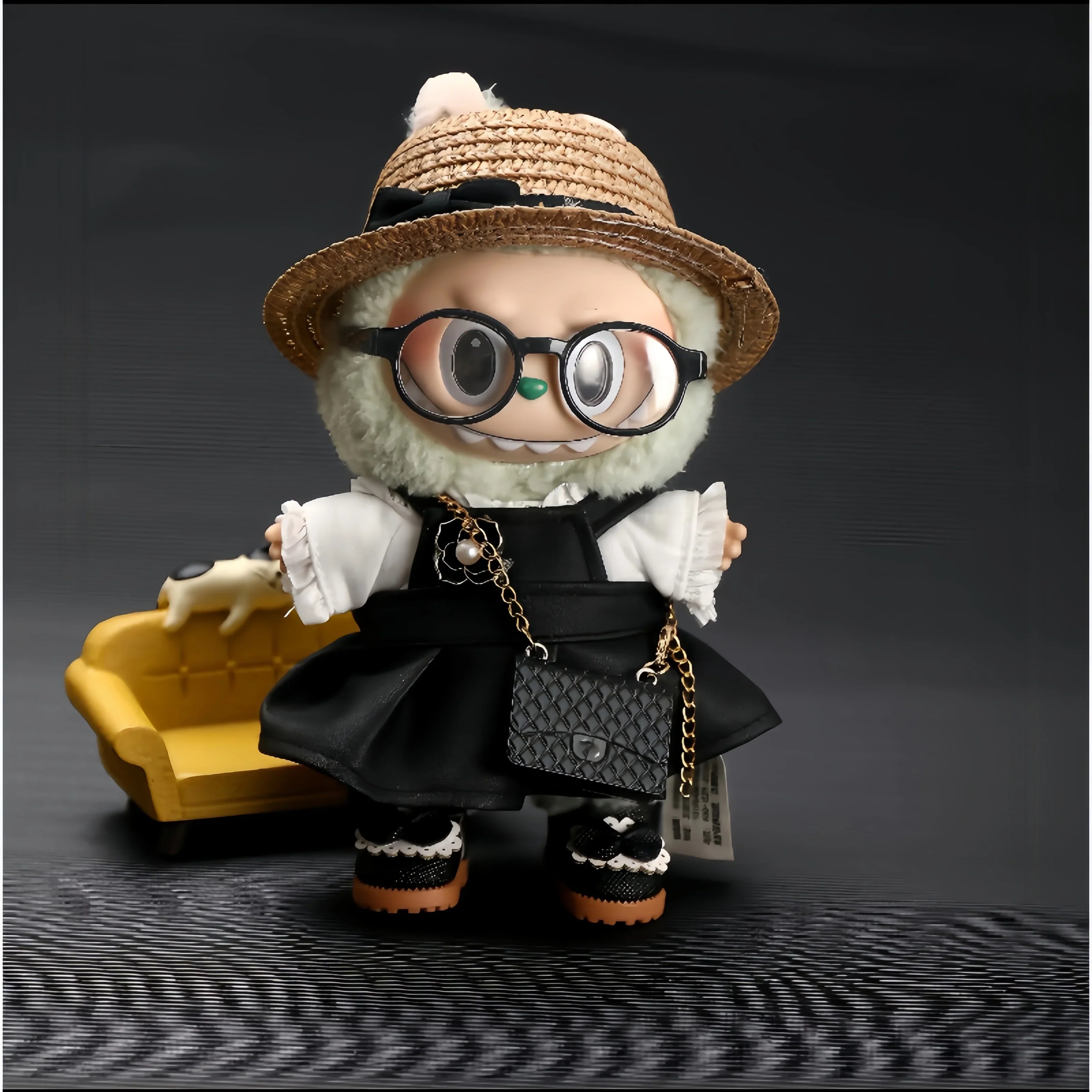 Pop Mart Labubu 1/2/3 Gen Doll Clothes Little Chanel Style 6-Piece Set (Clothes Only) - INNZEA OFFICIAL