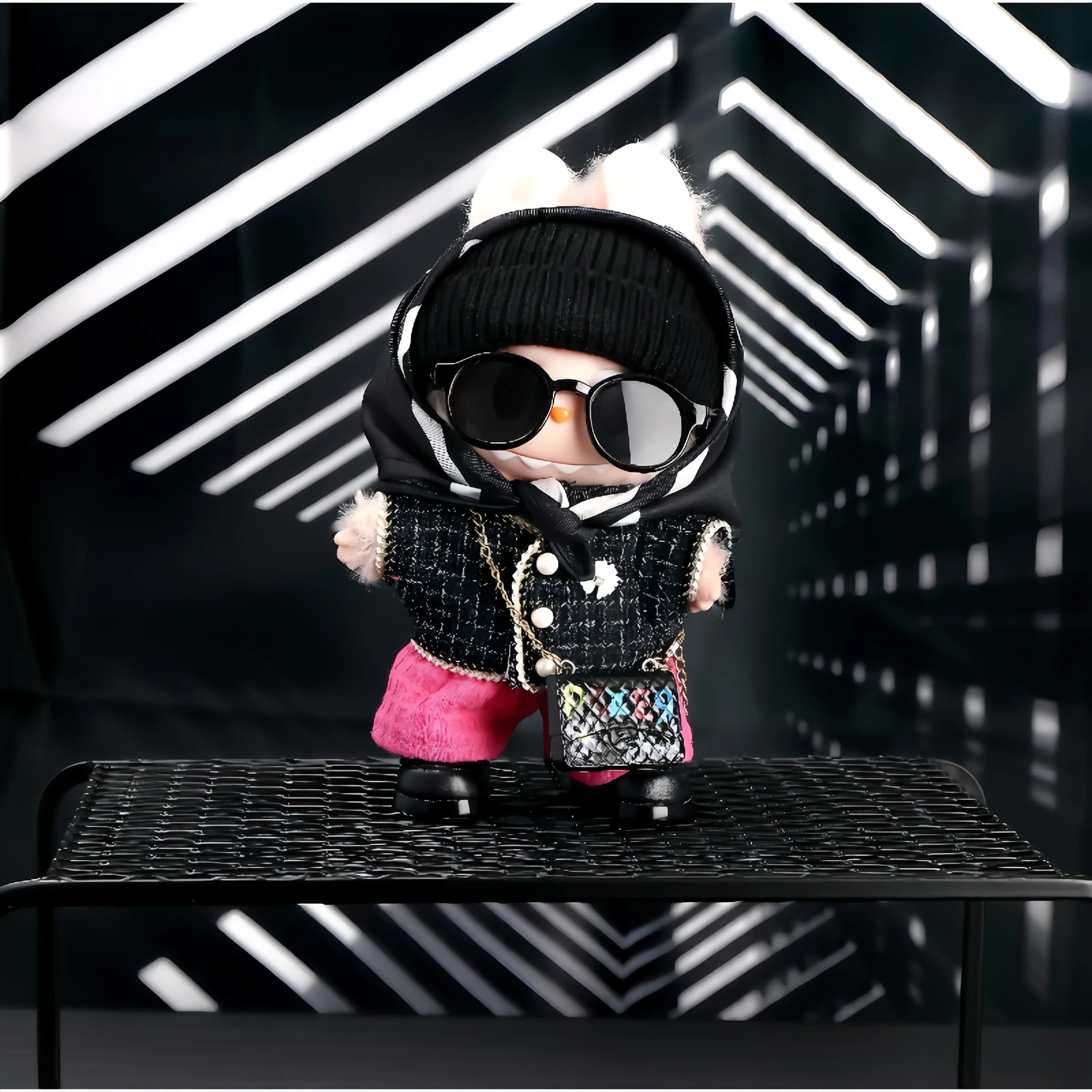Pop Mart Labubu 1/2/3 Gen Doll Clothes Handmade Little Chanel Style 6-Piece Set (Clothes Only) - INNZEA OFFICIAL