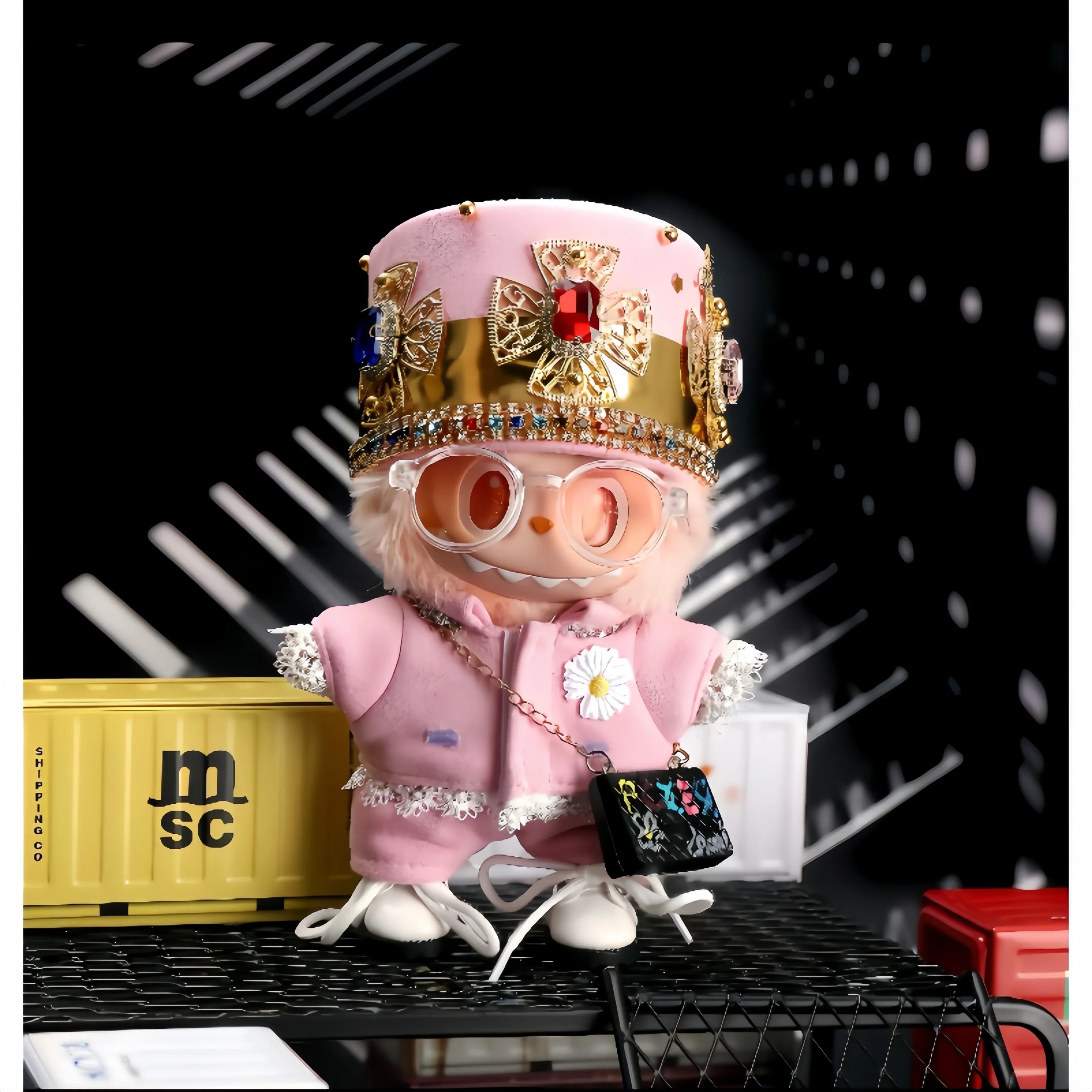 Pop Mart Labubu 1/2/3 Gen Doll Clothes GD Pink Concert Style 6-Piece Set (Clothes Only) - INNZEA OFFICIAL